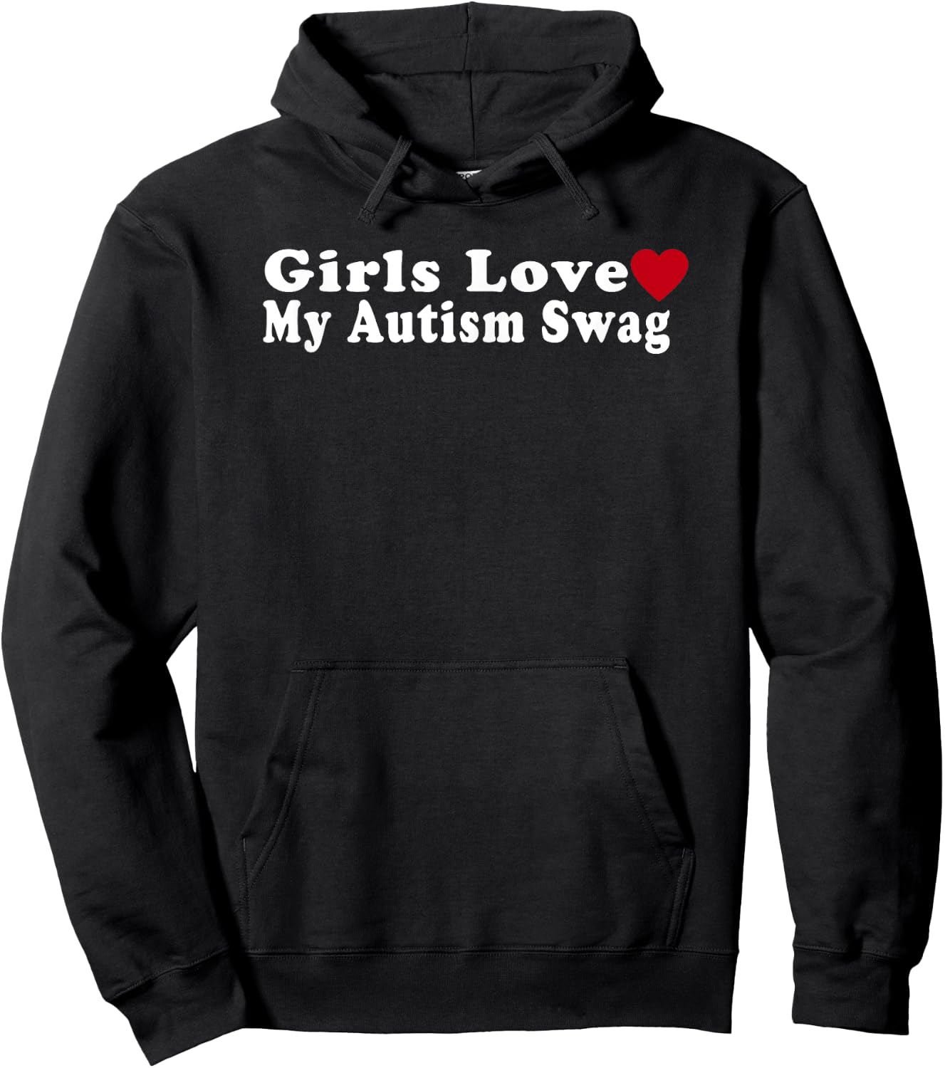 Funny Girls Love My Autism Swag Autistic Boy Gifts Hoodie - Hoodie | Black