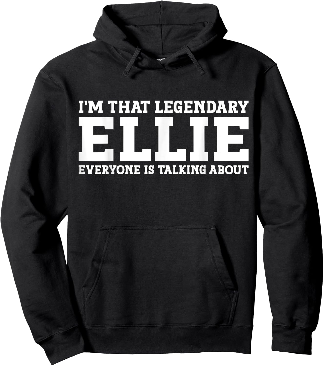 Ellie Personal Name Women Girl Funny Ellie Hoodie - Hoodie | Black