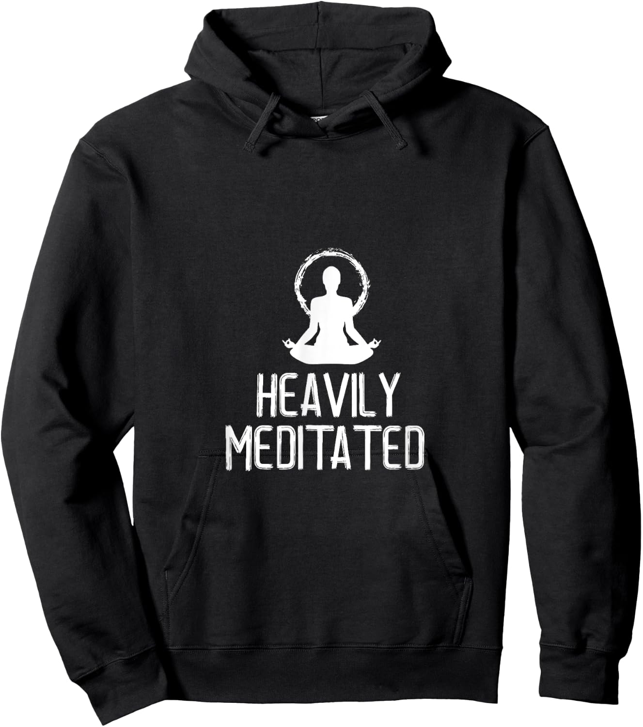 Heavily Meditated Yoga Namaste Meditation Hoodie - Hoodie | Black