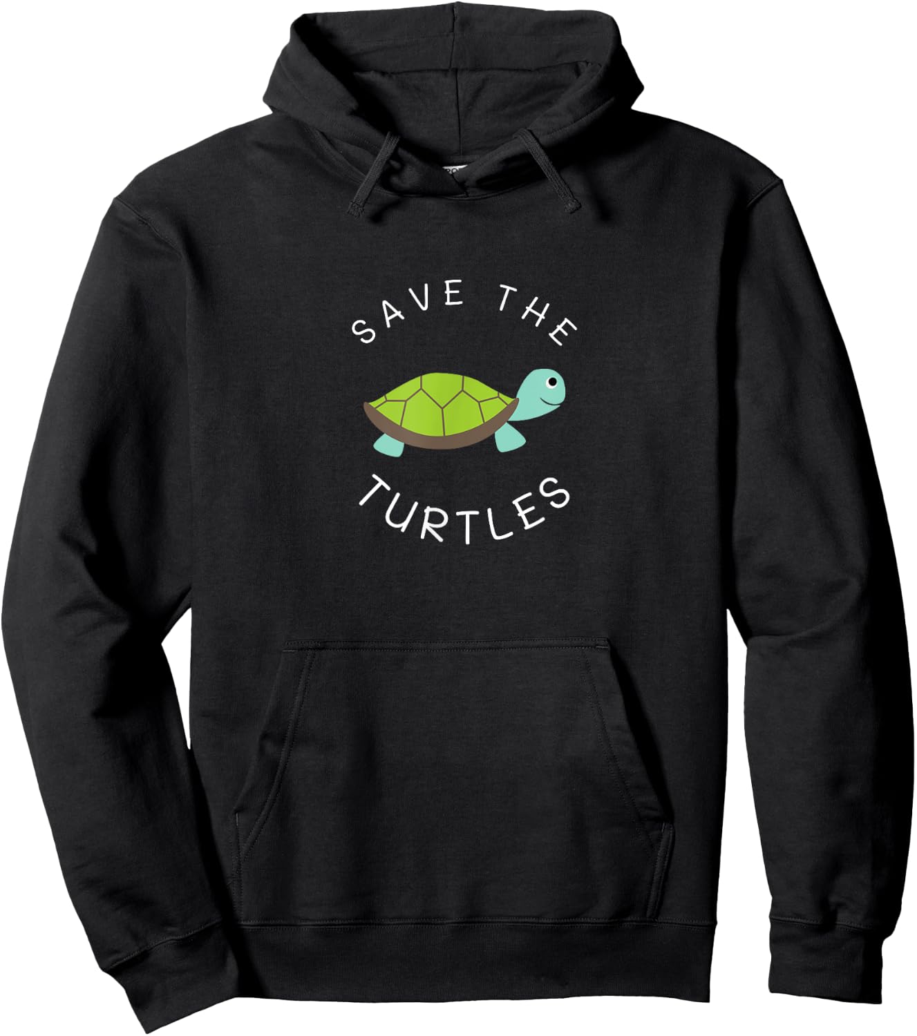 Save the Turtles | Cute Environmentalist Hoodie - Hoodie | Black