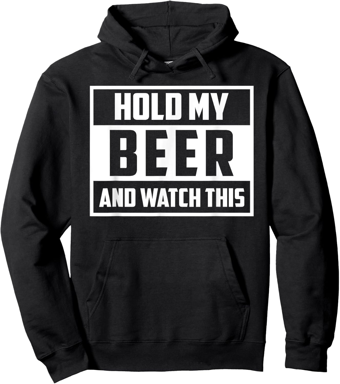 Funny Hold My Beer And Watch This Hilarious Mishaps Graphic Hoodie - Hoodie | Black