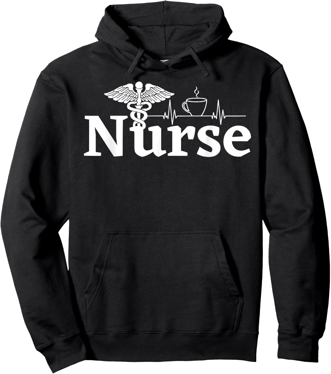 Nurse Women Work Rn Caduceus Symbol Nurse Week 2023 Her Hoodie - Hoodie | Black