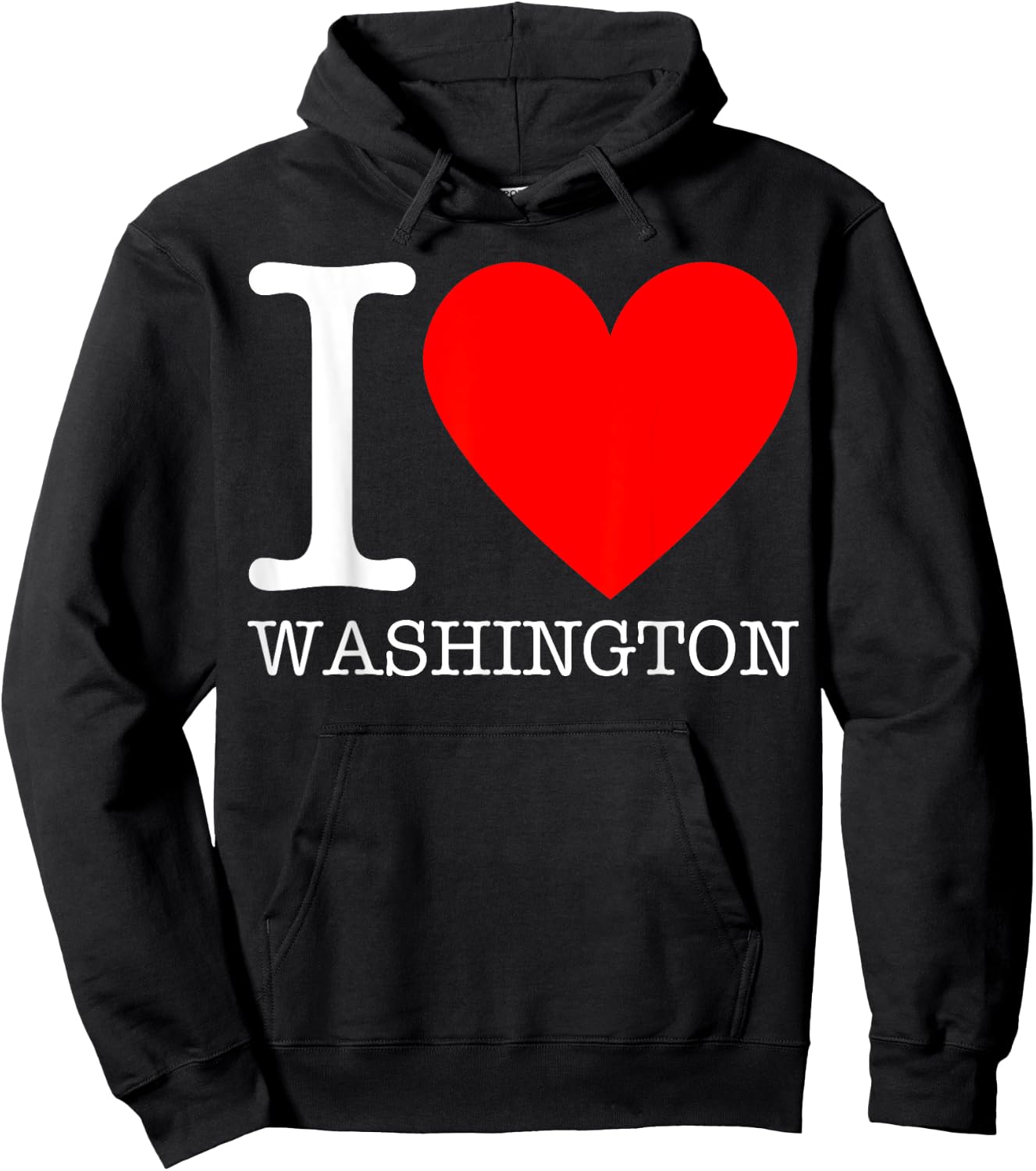 I Heart Washington - I Love DC Hoodie - Hoodie | Black
