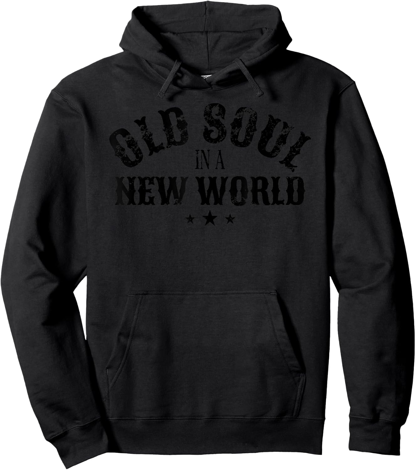 Old Soul in a New World Country Bluegrass Music Guitar Fan Hoodie - Hoodie | Black