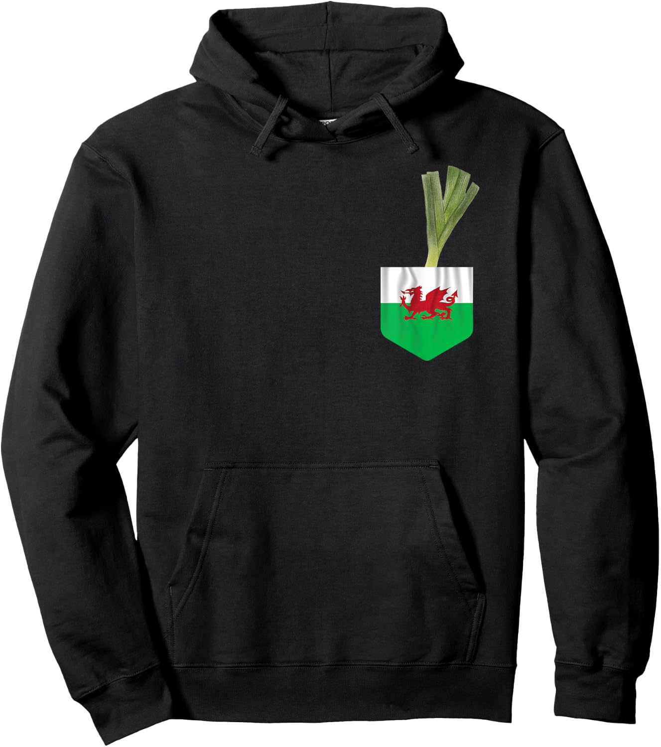 Welsh Flag Dragon St David's Day Wales Hoodie - Hoodie | Black