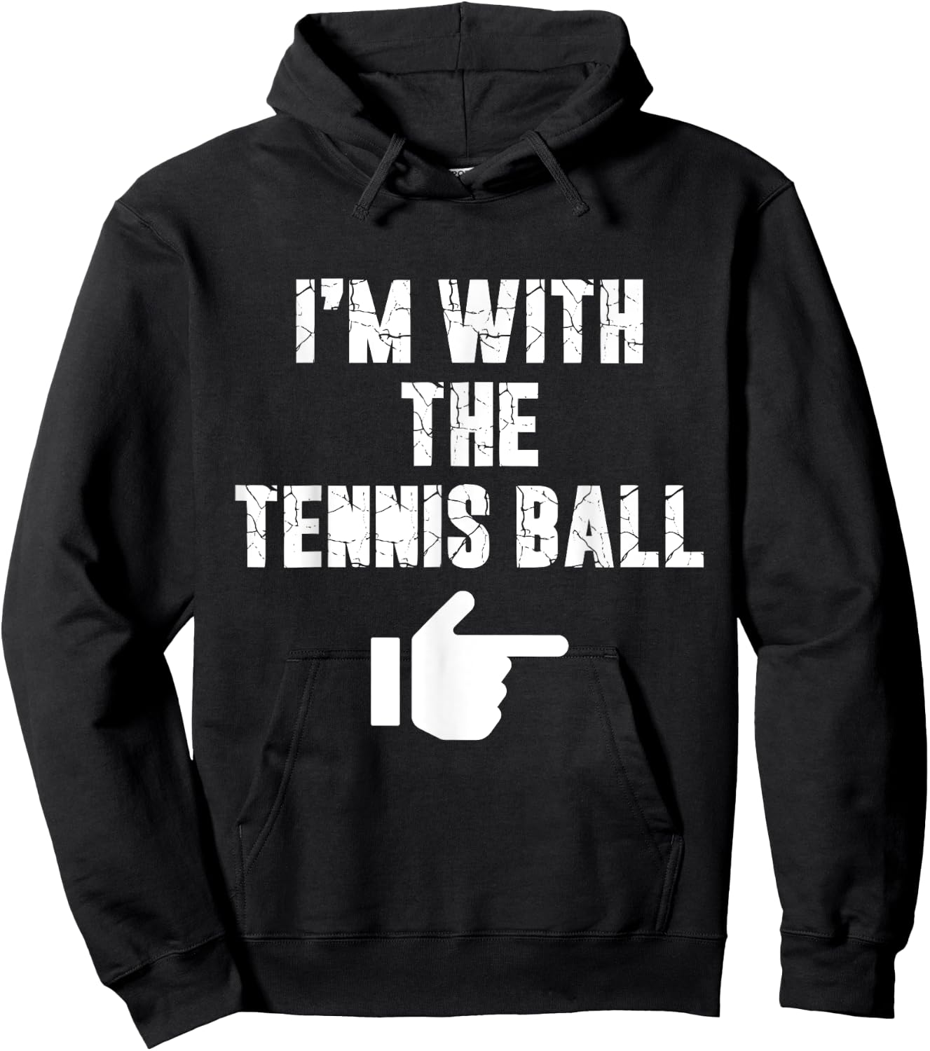 I'm with the Tennis Ball Fun Easy Playful Halloween Costume Hoodie - Hoodie | Black