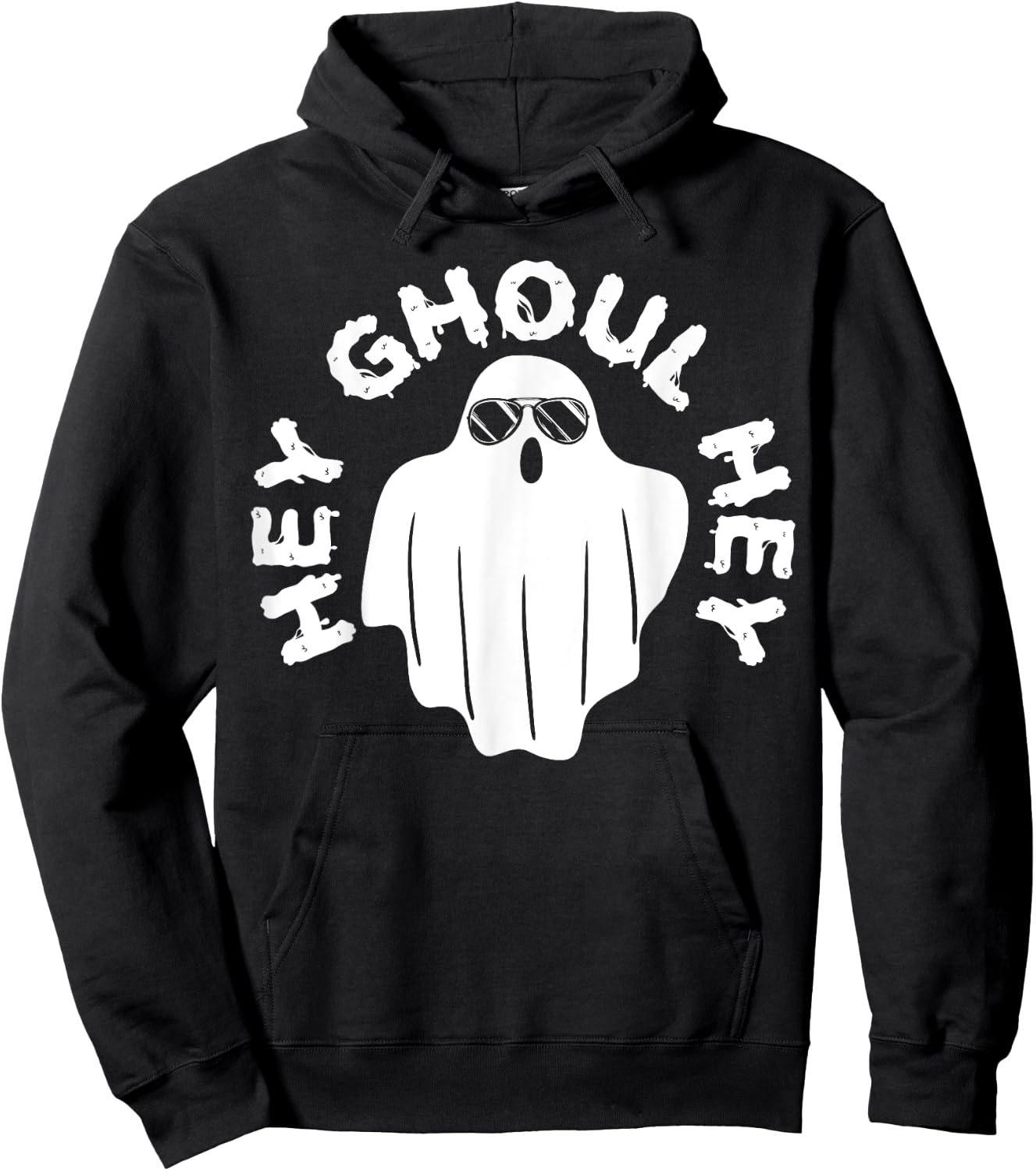 Hey Ghoul Hey Funny Halloween Boo Spooky Trick Or Treat Hoodie - Hoodie | Black