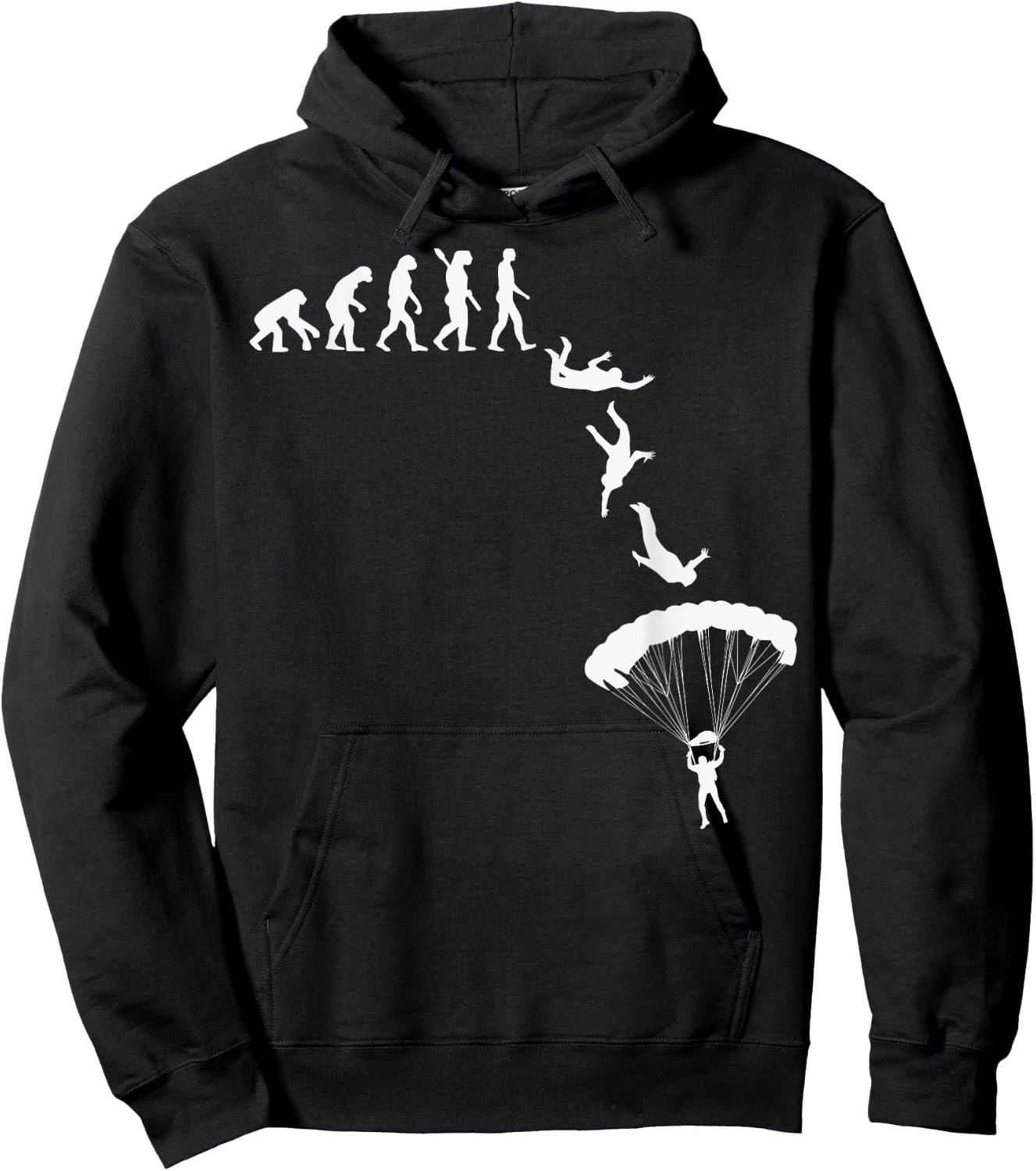 Cool Skydive Design Women Skydiver Skydiving Lovers Hoodie - Hoodie | Black