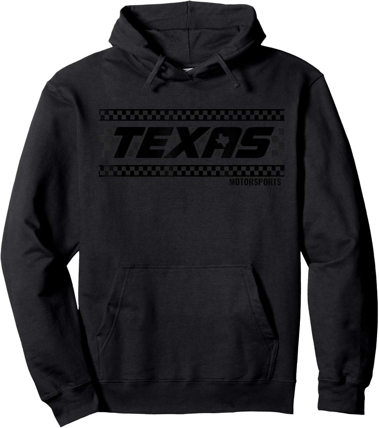 Checker Flag Texas Motorsport Racing Texas Pride Speedway Hoodie - Hoodie | Black