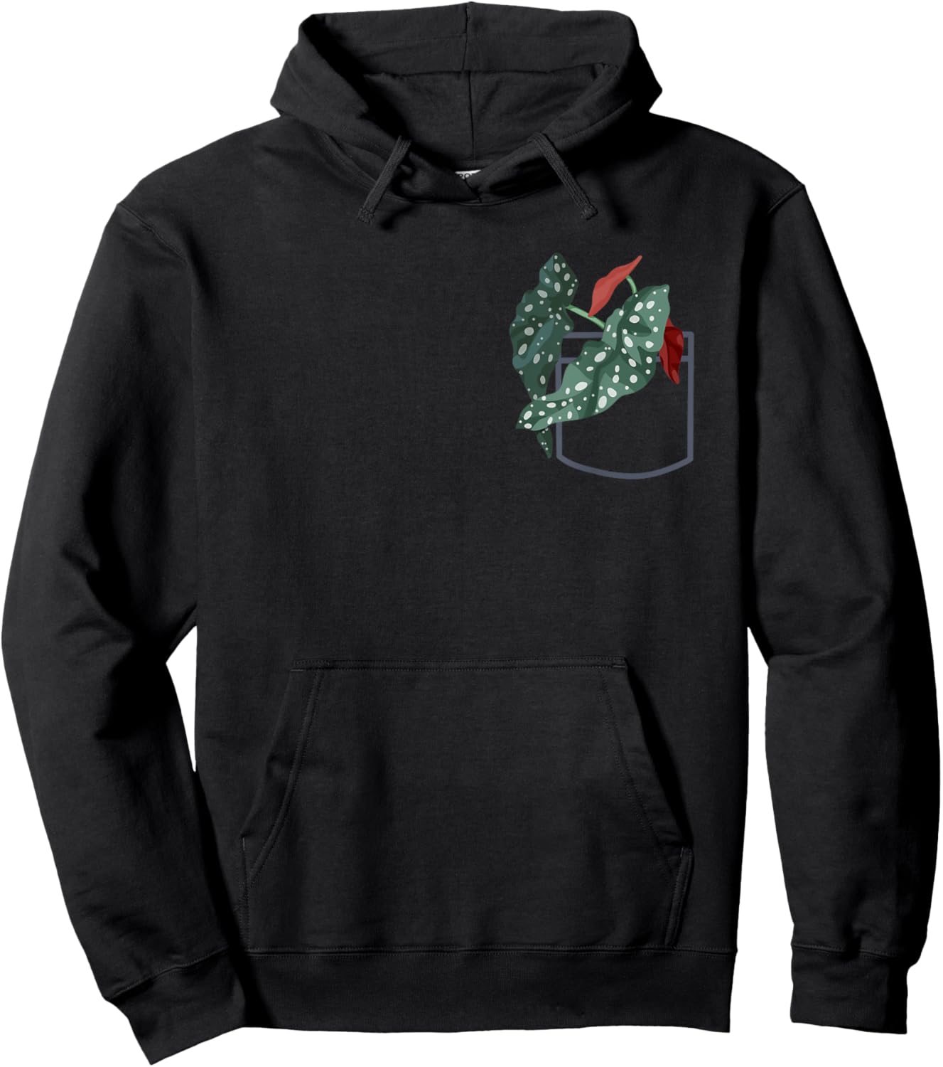 Plant Mom Plant Dad, Grow Angel Wing Begonia, Urban Gardener Hoodie - Hoodie | Black