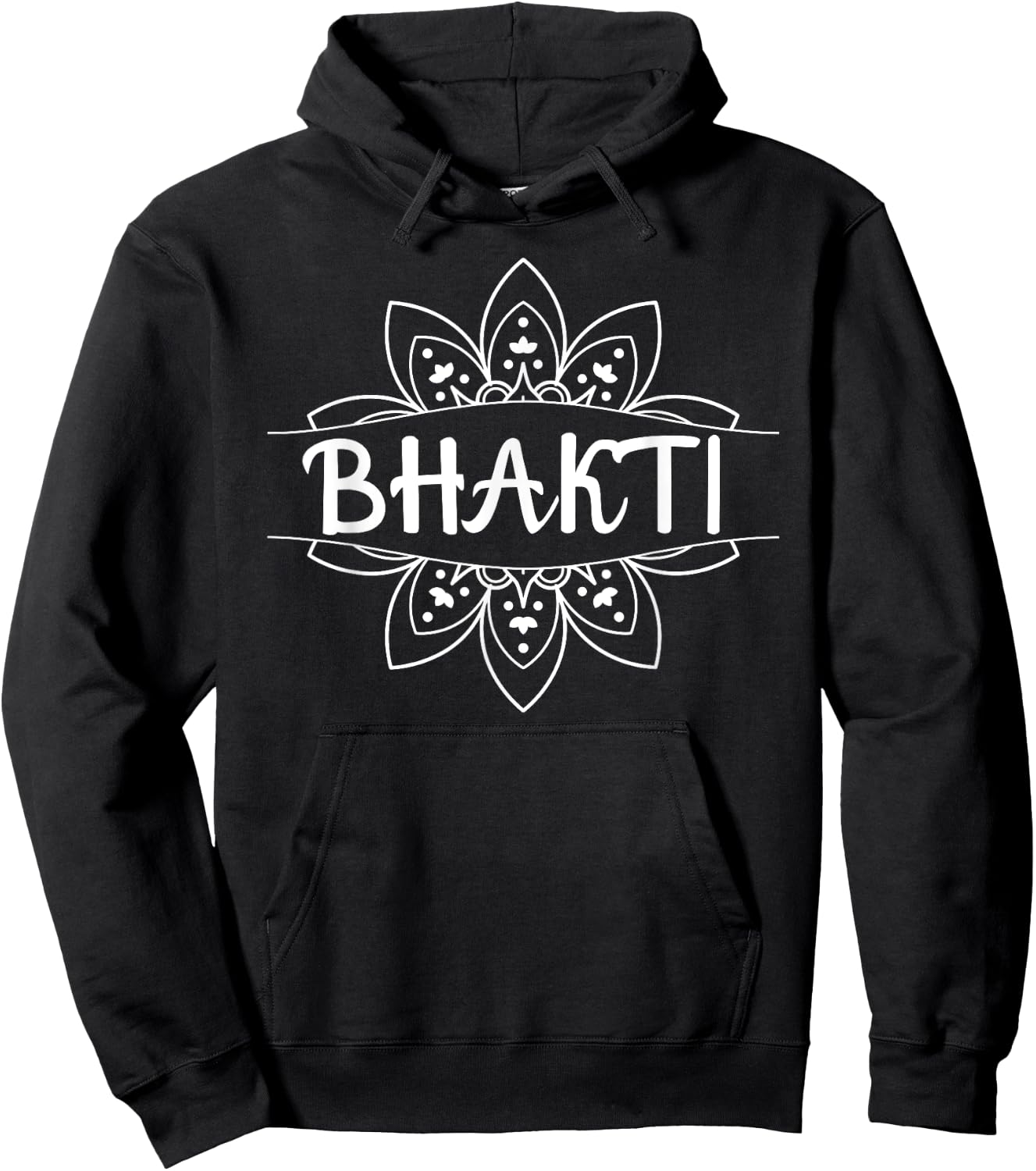 Bhakti Mandala Sacred Fractal Geometry Art Yoga Hoodie - Hoodie | Black
