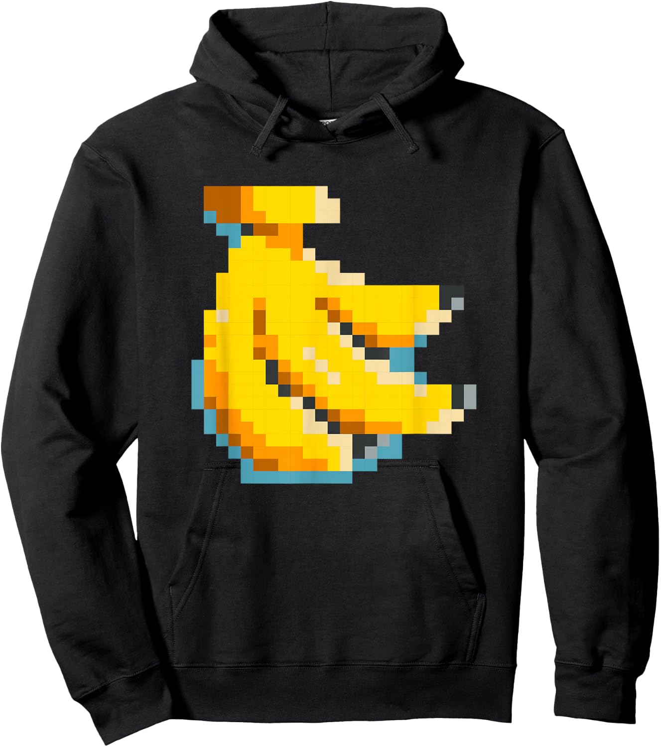 Pixel Banana 80s Video Game Halloween Costume Easy Group Hoodie - Hoodie | Black