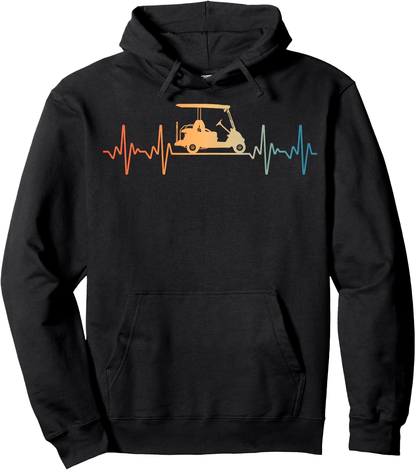 Cool Golf Cart Art Women Golfer Golf Lover & Players Hoodie - Hoodie | Black
