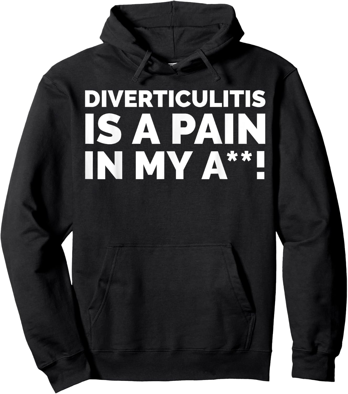 Diverticula Gifts & Funny Diverticulitis Hoodie - Hoodie | Black
