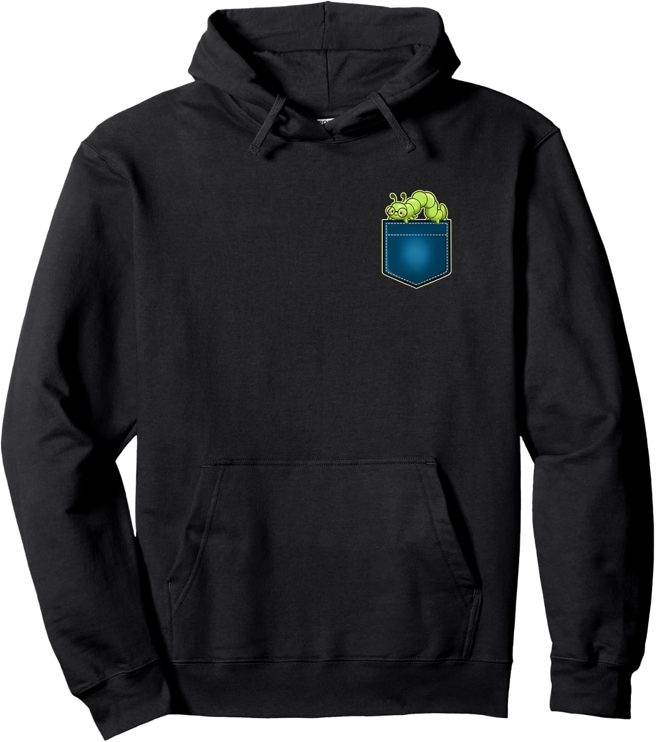 Caterpillar Pocket Hoodie - Hoodie | Black