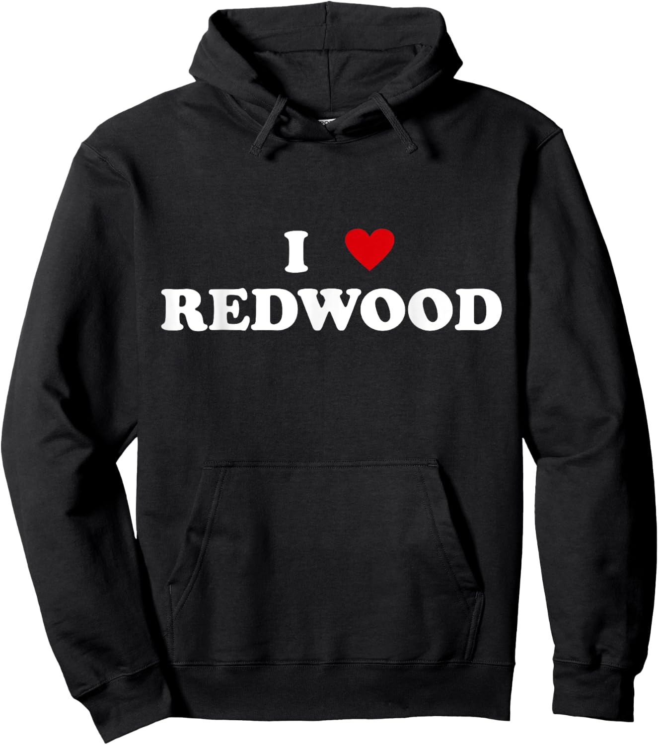 Heart USA National Park I Love Redwood Hoodie - Hoodie | Black