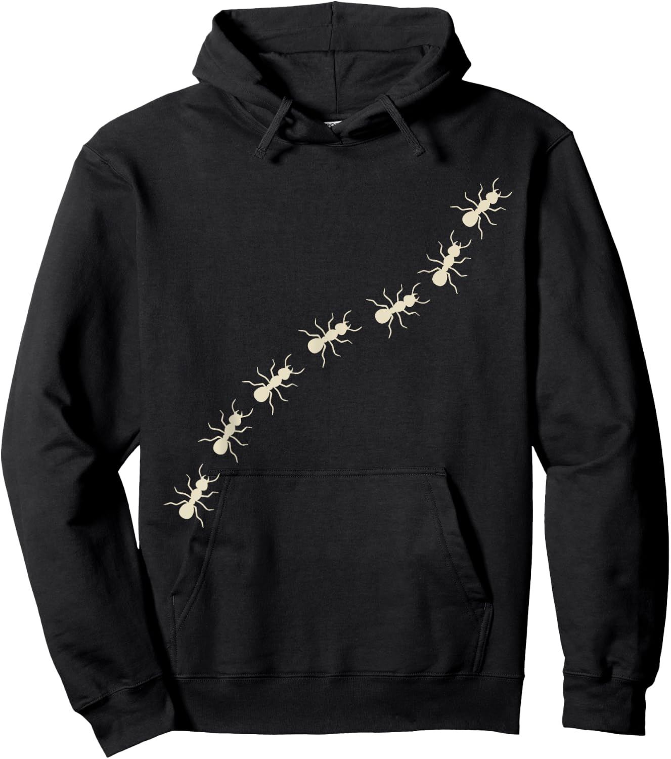 Ant Walk cute men girl and women Ants Insects Ant keeping Hoodie - Hoodie | Black