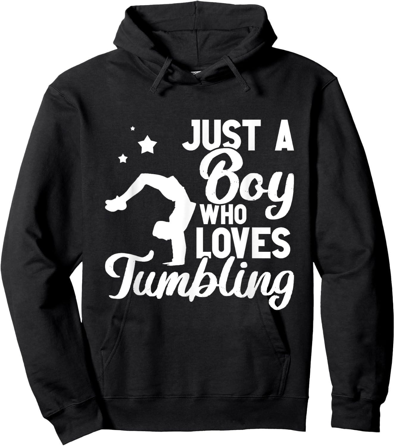 Tumbling Boy Gear Gymnast Gymnastics Funny Tumbler Hoodie - Hoodie | Black