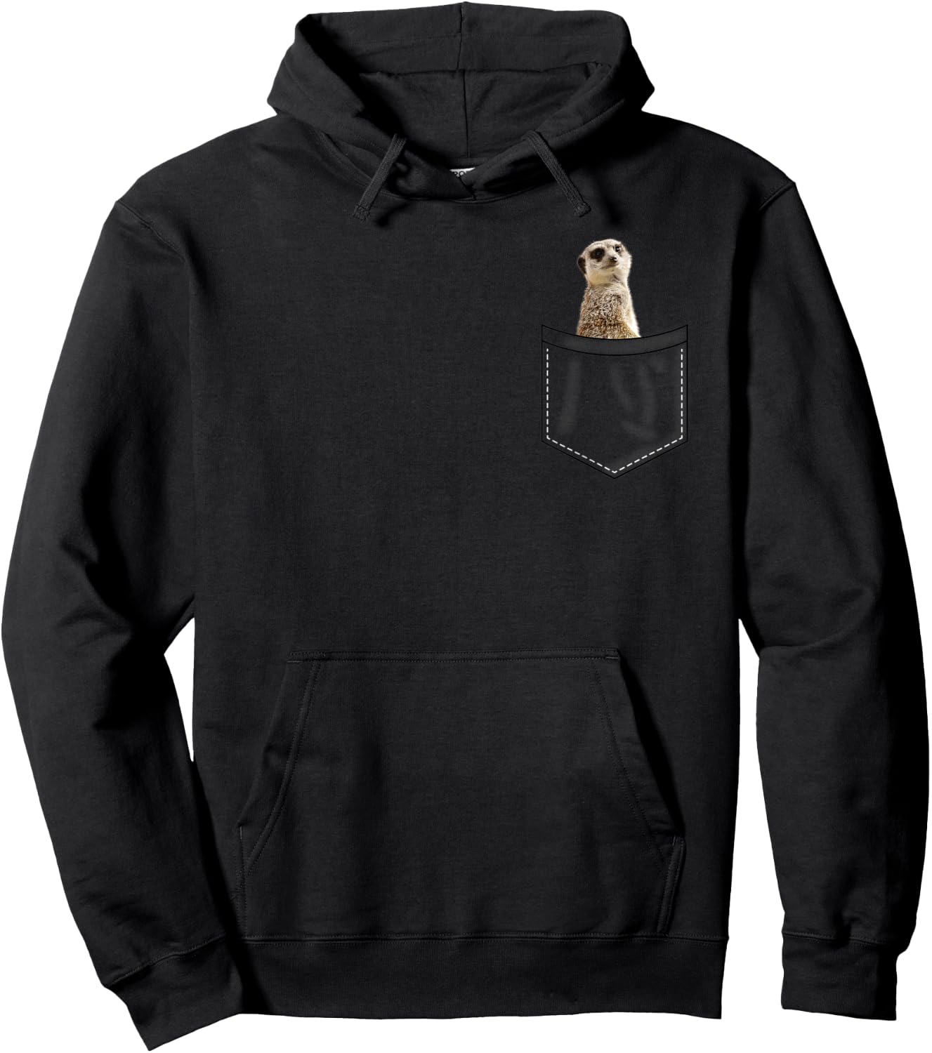 Meerkat in Bag Funny Gift Meerkat Hoodie - Hoodie | Black