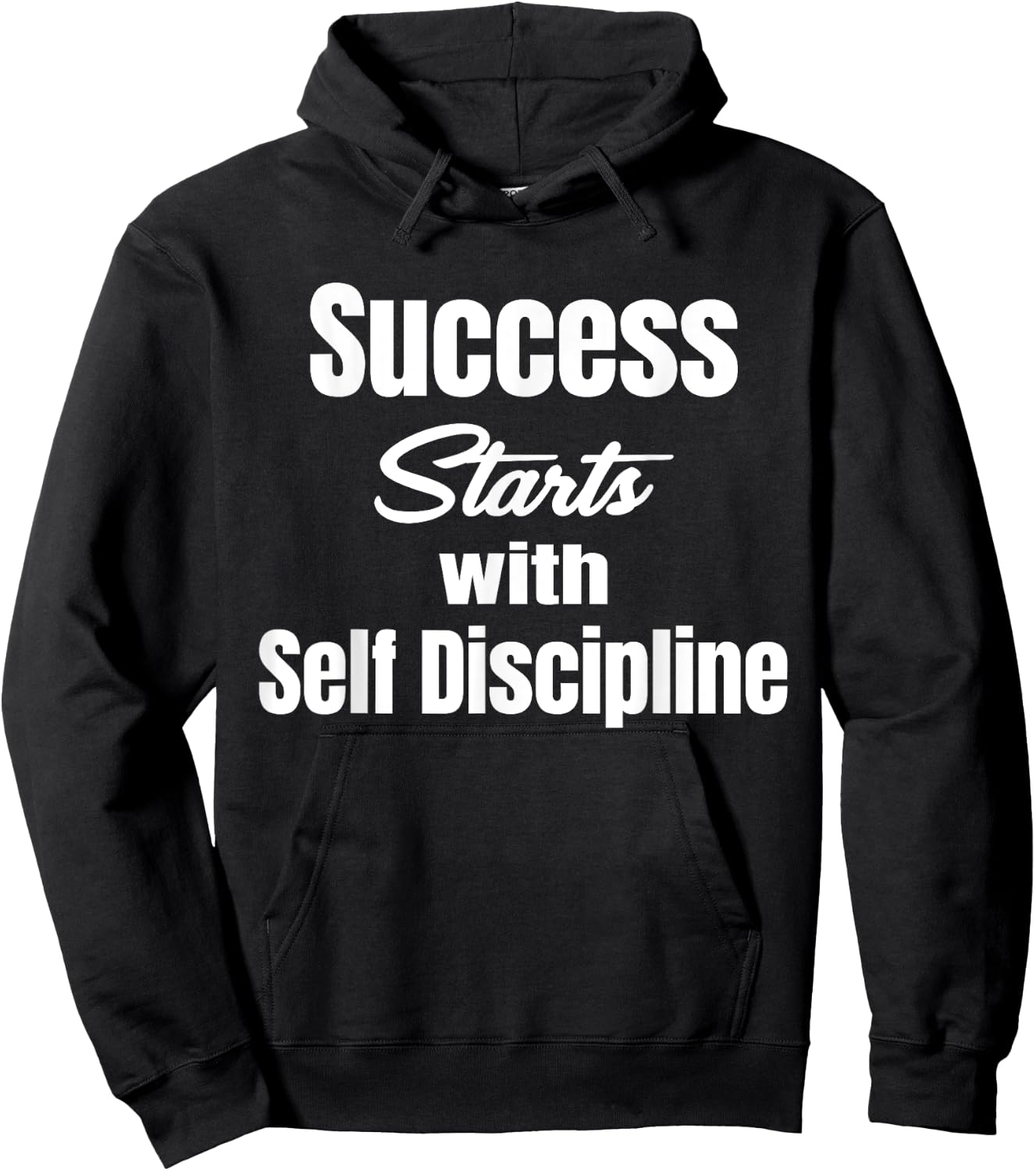 Success Starts With Self Discipline Fitness Enthusiasts Hoodie - Hoodie | Black