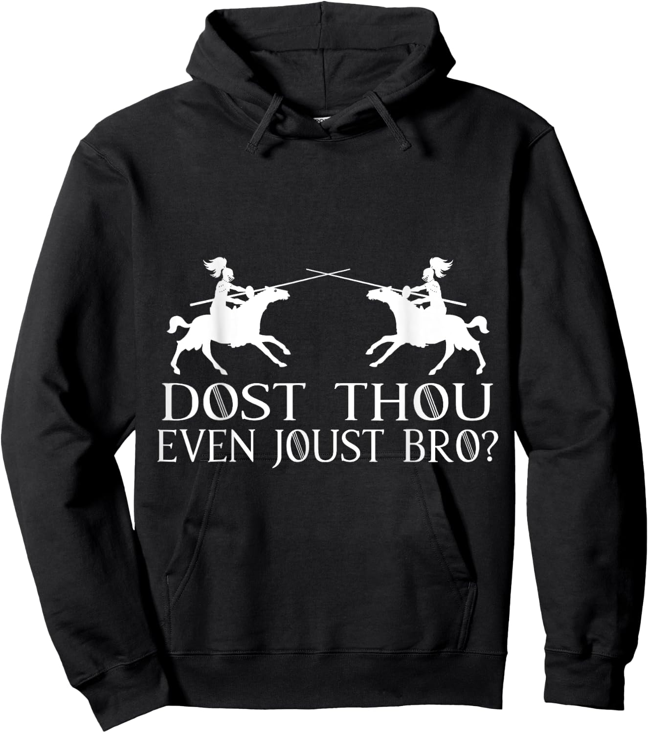Jousting Knight Renaissance Festival Joust Medieval Hoodie - Hoodie | Black