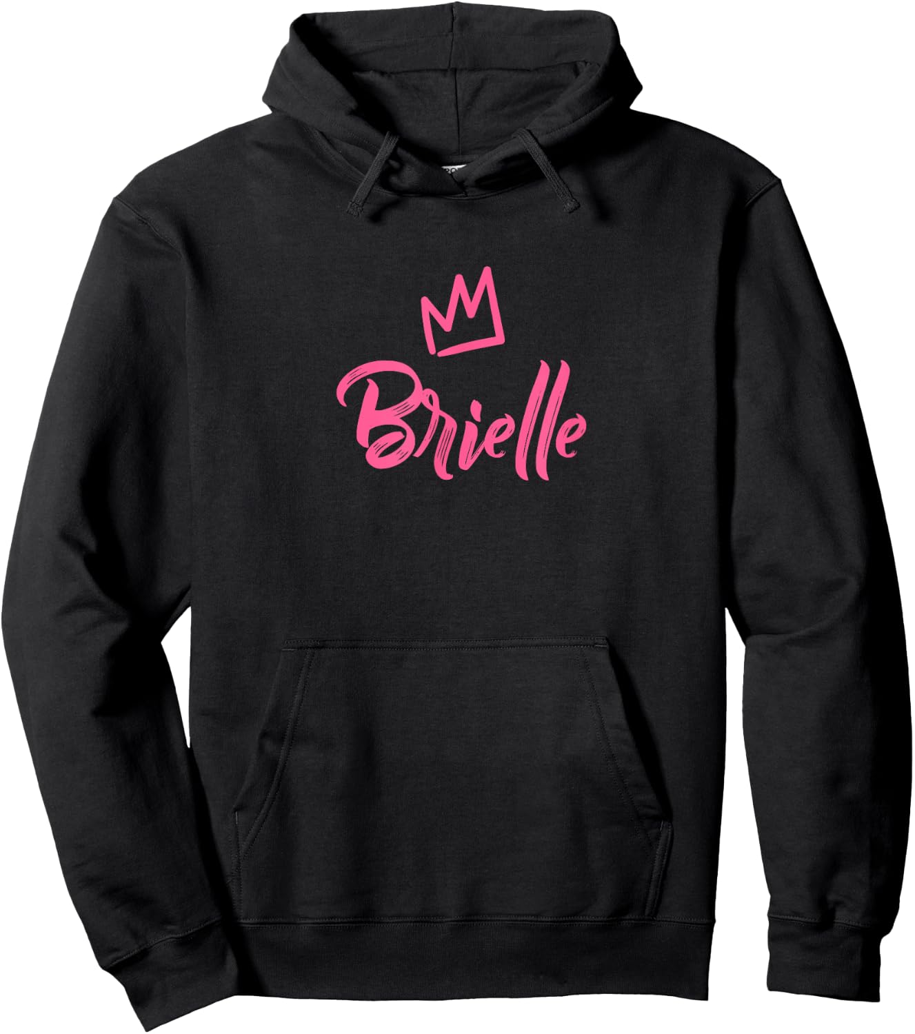 Brielle the Queen / Pink Crown Called Brielle Hoodie - Hoodie | Black