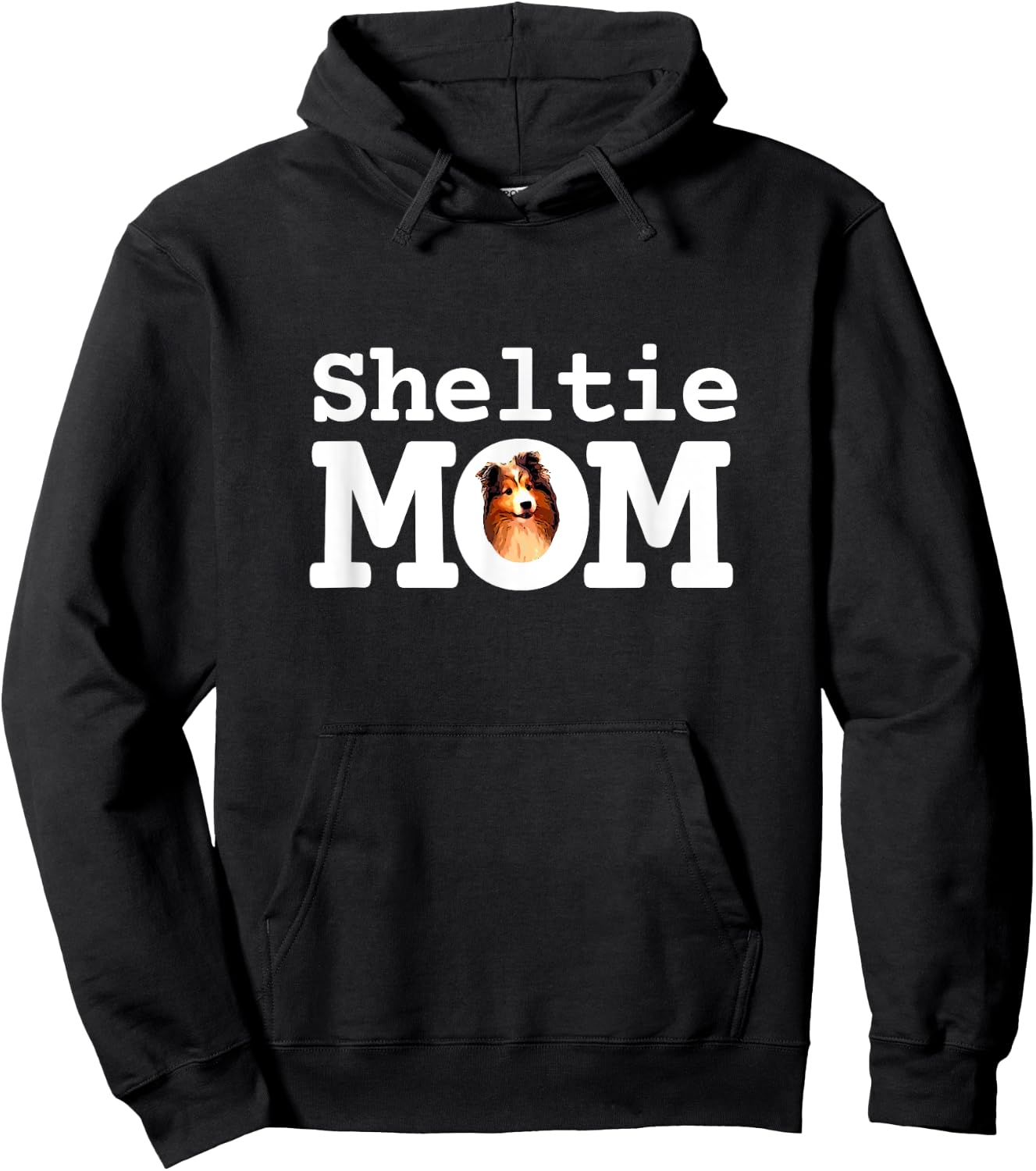 Sheltie Mom Cute Shetland Sheepdog Women Hoodie - Hoodie | Black