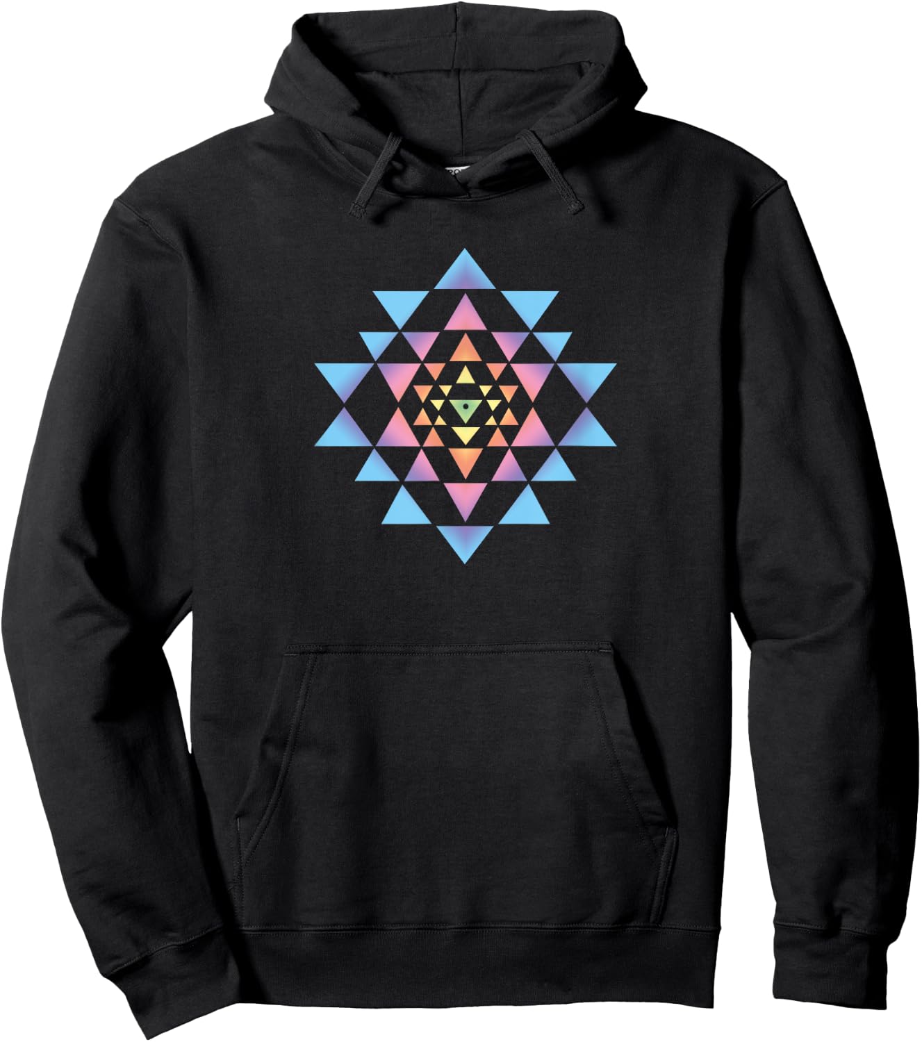 Shri Yantra Buddhism Meditation Heart Chakra Yoga Om Buddha Hoodie - Hoodie | Black