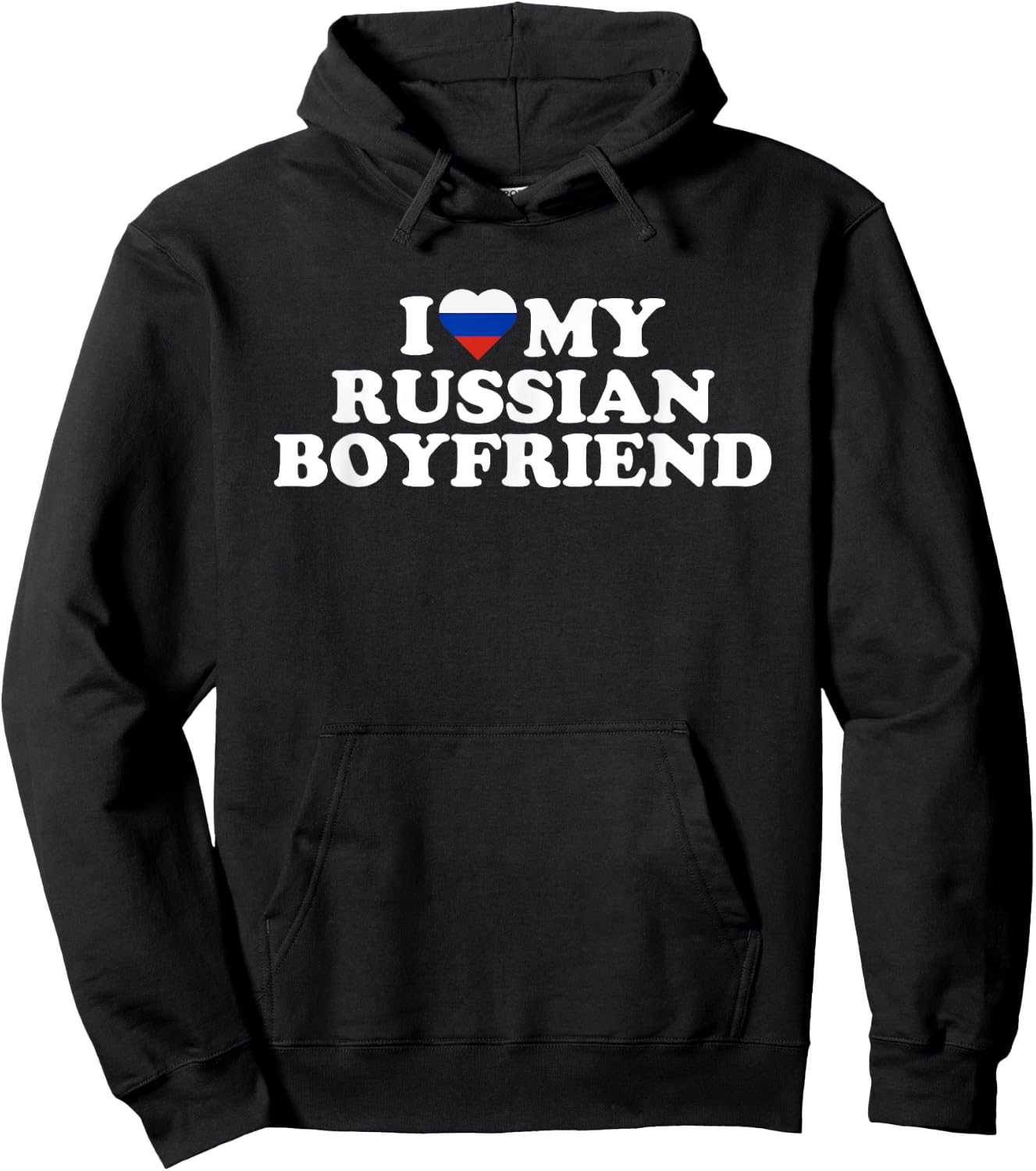I Love My Russian Boyfriend Hoodie - Hoodie | Black