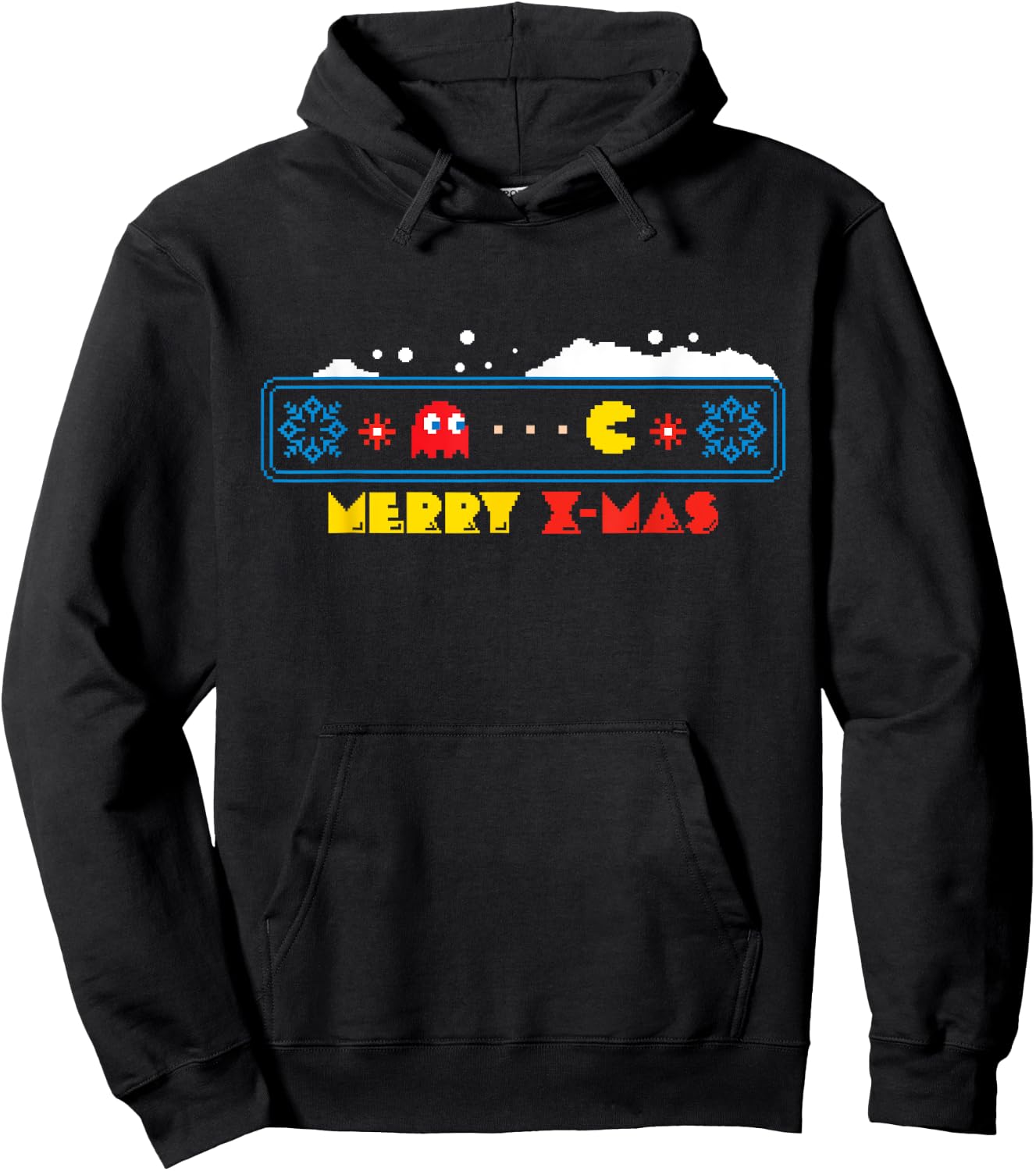 PAC-MAN Christmas Hoodie - Hoodie | Black