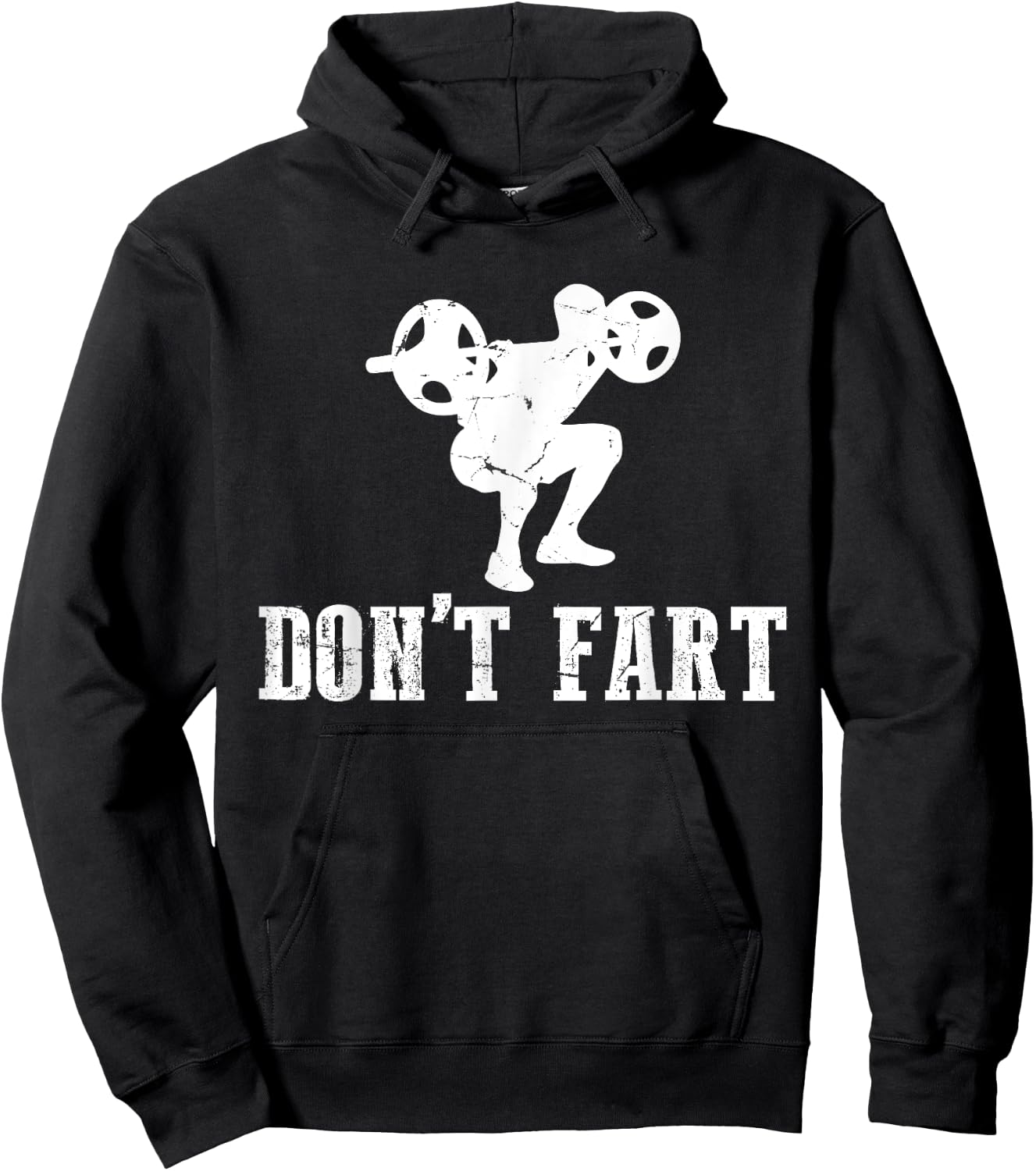 Don't Fart Funny Weight Lifting Gym Workout Fitness Hoodie - Hoodie | Black