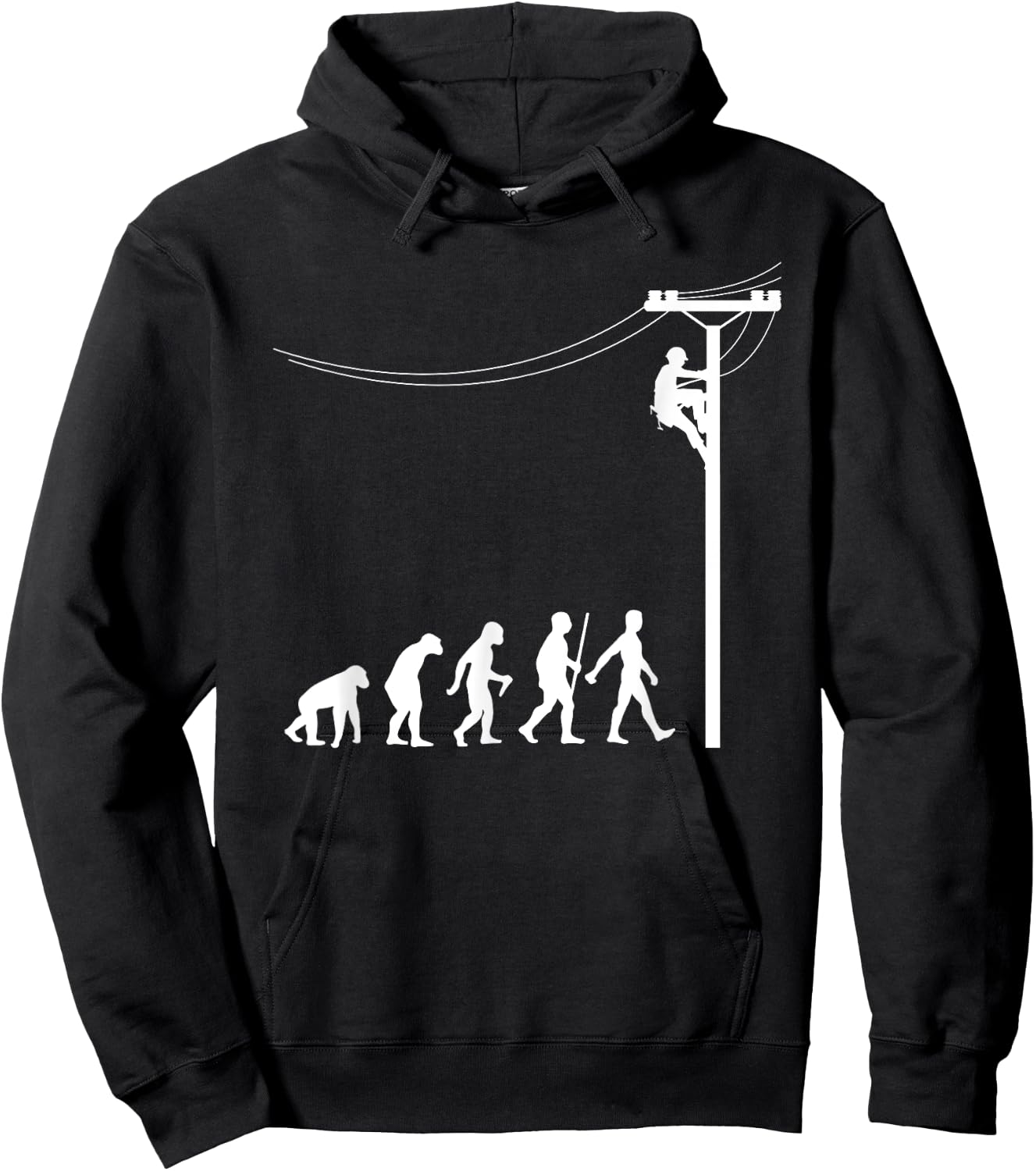 Funny Lineman Designs Women Electrician Engineers Hoodie - Hoodie | Black