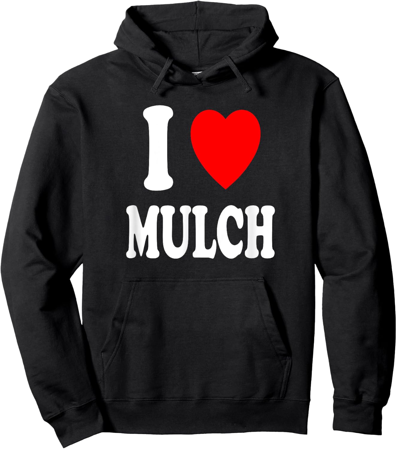 I Heart (Love) Mulch Landscaping Gardening Farmer Farming Hoodie - Hoodie | Black