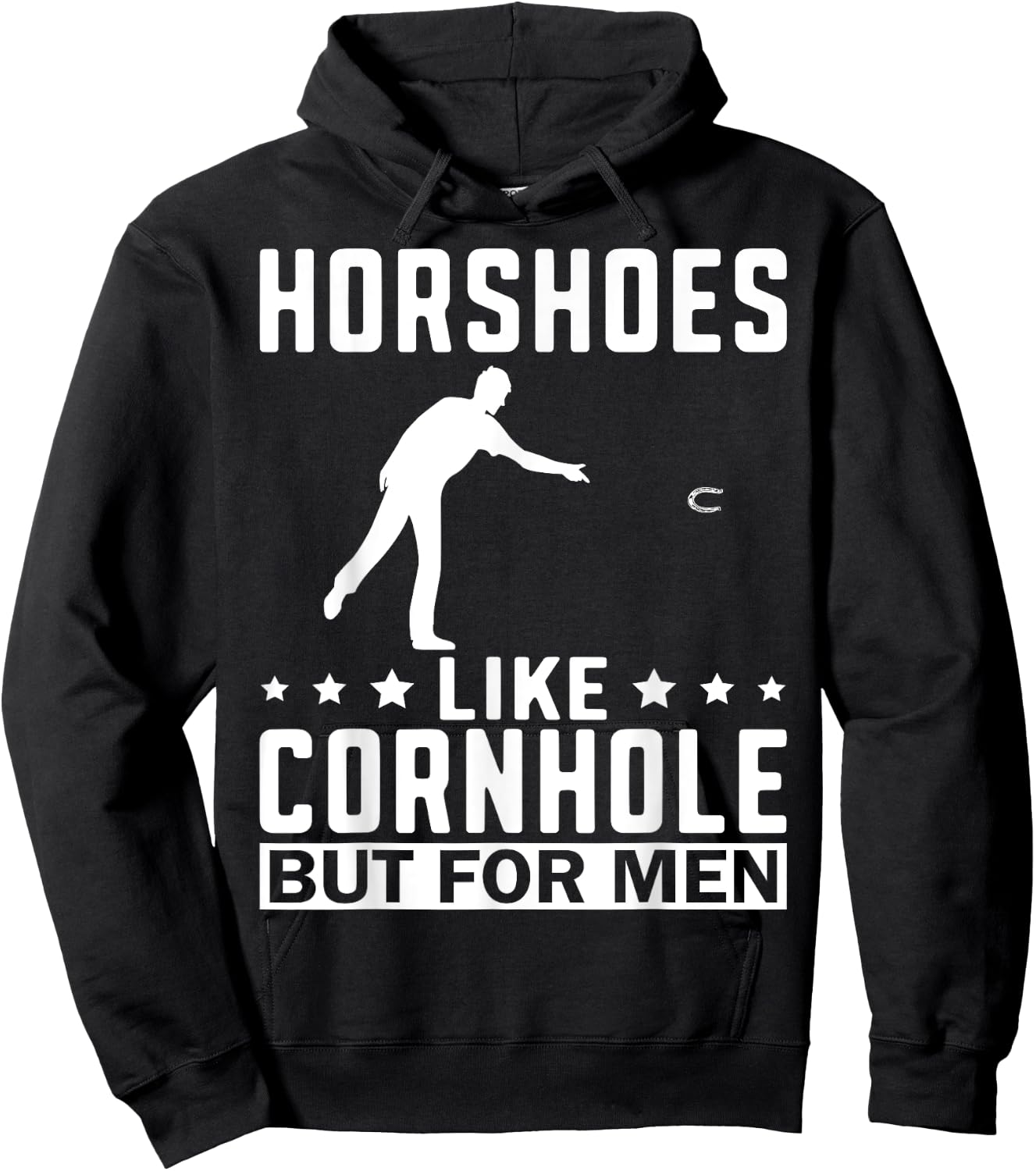 Horseshoes Are Funny Horseshoe Pitching Hoodie - Hoodie | Black