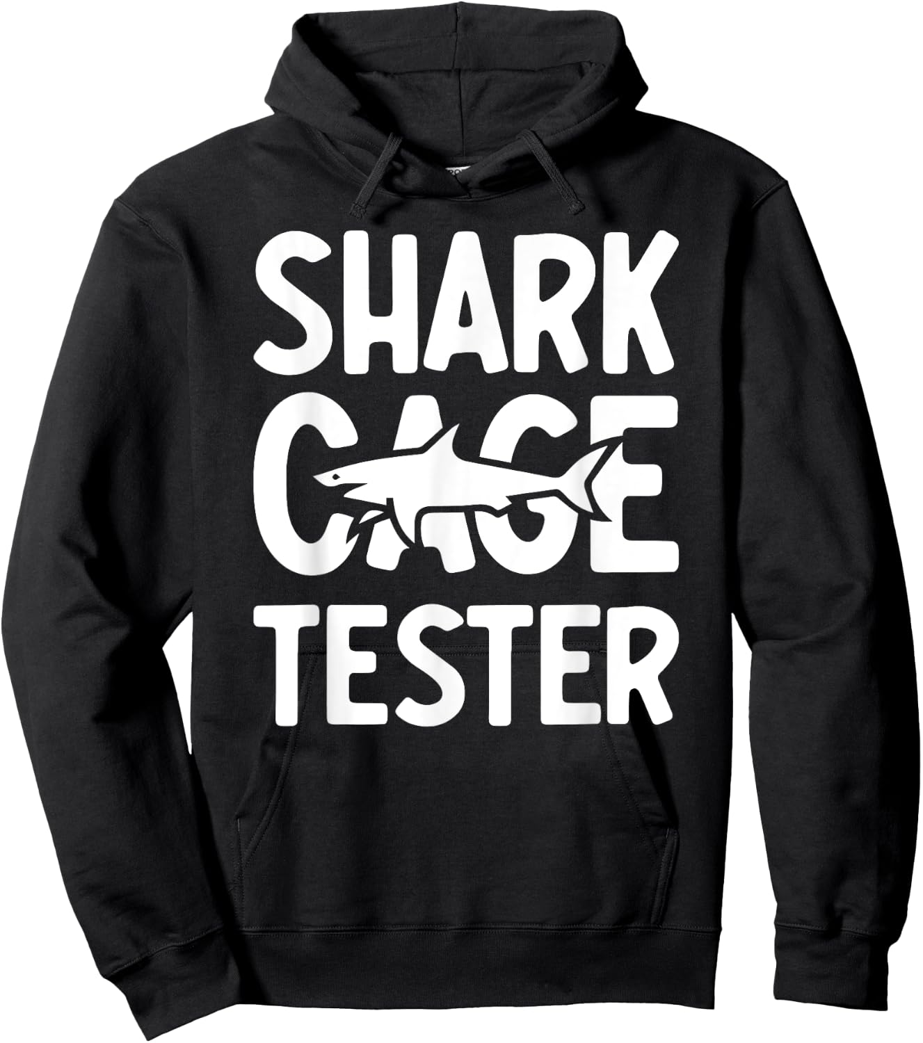 Shark Cage Tester Funny Amputee Amputation Surgery Recovery Hoodie - Hoodie | Black