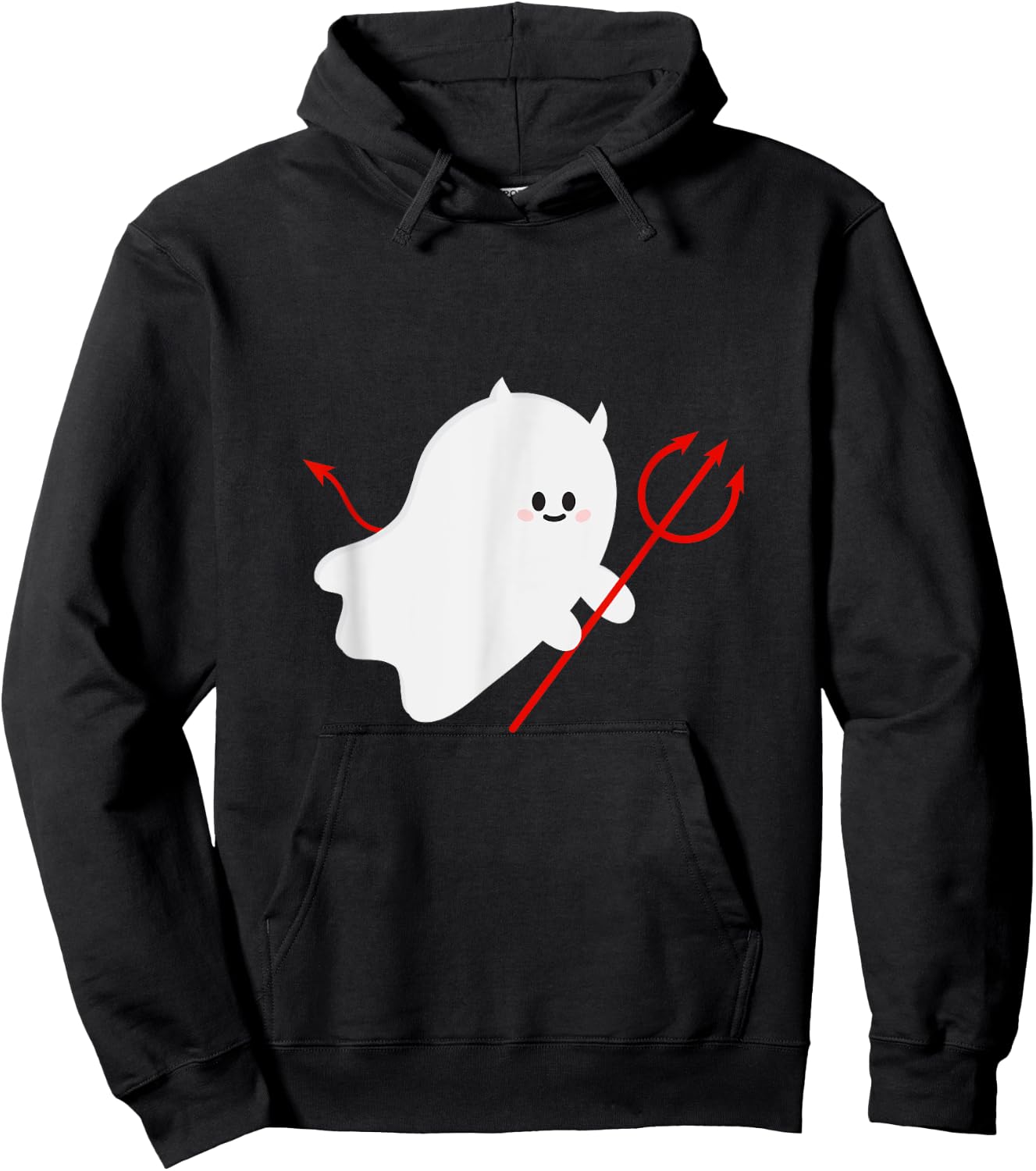 Cute Ghost Devil Halloween Costume Hoodie - Hoodie | Black