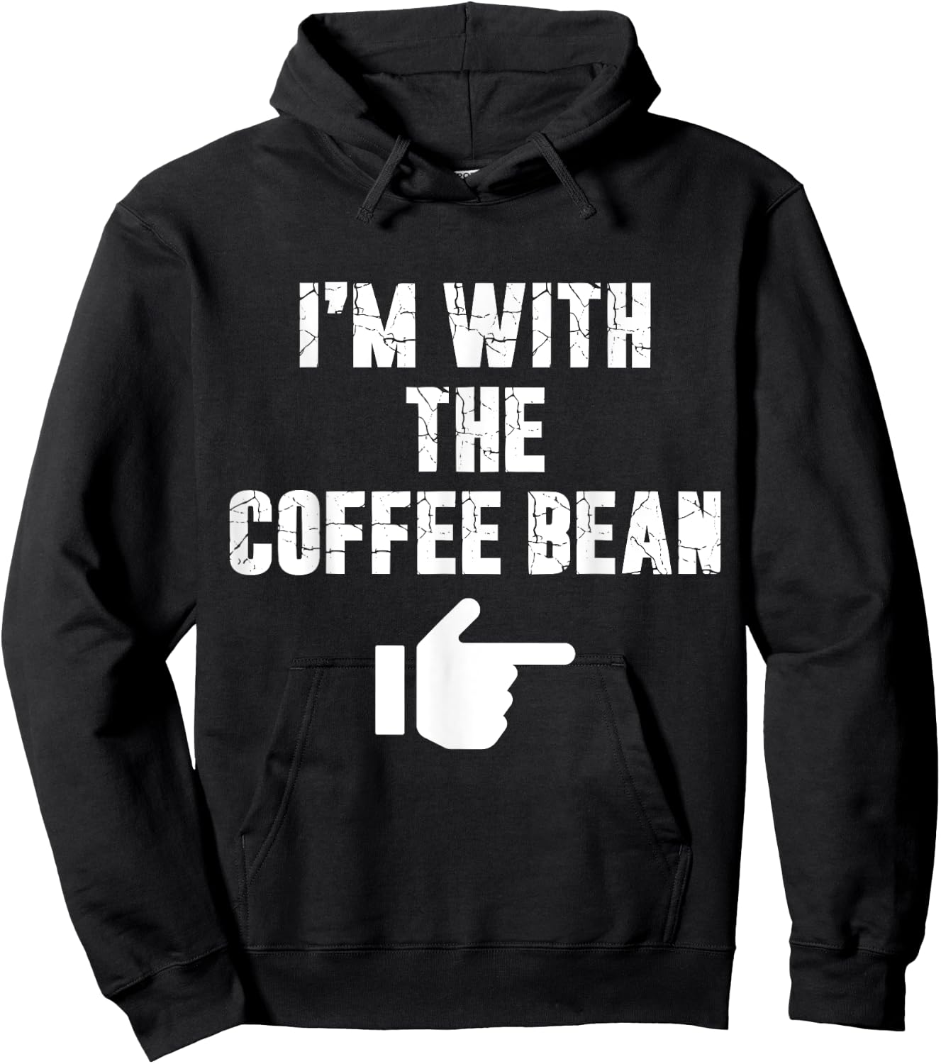 I'm with the Coffee Bean Fun Easy Playful Halloween Costume Hoodie - Hoodie | Black