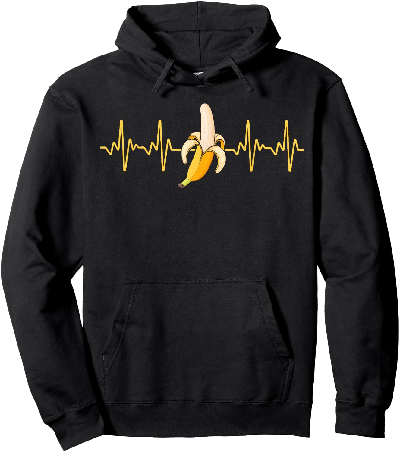 Cute Banana Women Kids Tropical Fruit Banana Lover Hoodie - Hoodie | Black