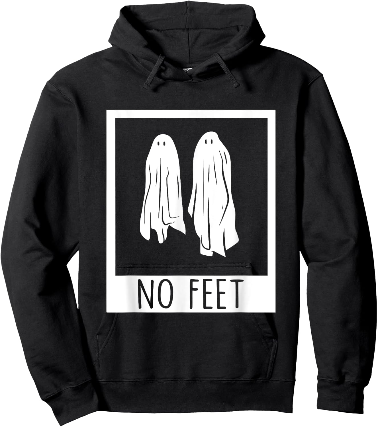 No Feet Funny Halloween Ghosts Apparel Hoodie - Hoodie | Black