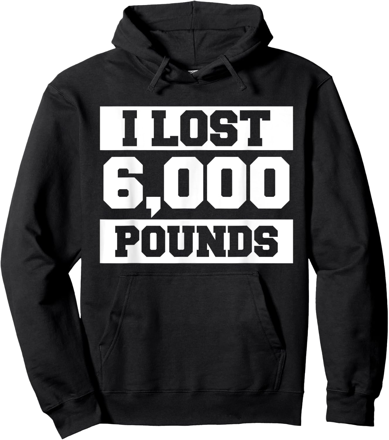 I Lost 6000 Pounds Weight Loss Workout Diet Fitness Hoodie - Hoodie | Black