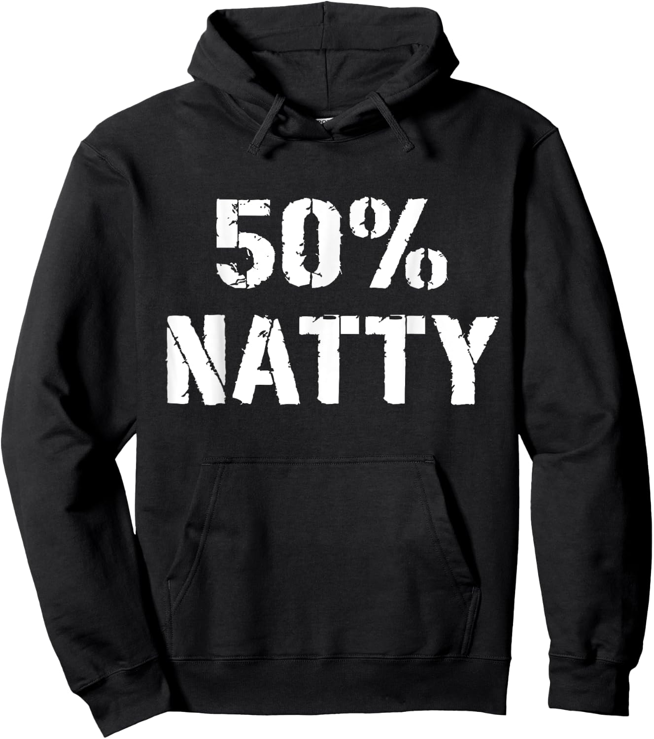 Gym Jokes 50% Natty Funny Weight Lifting Steroid Joke Hoodie - Hoodie | Black