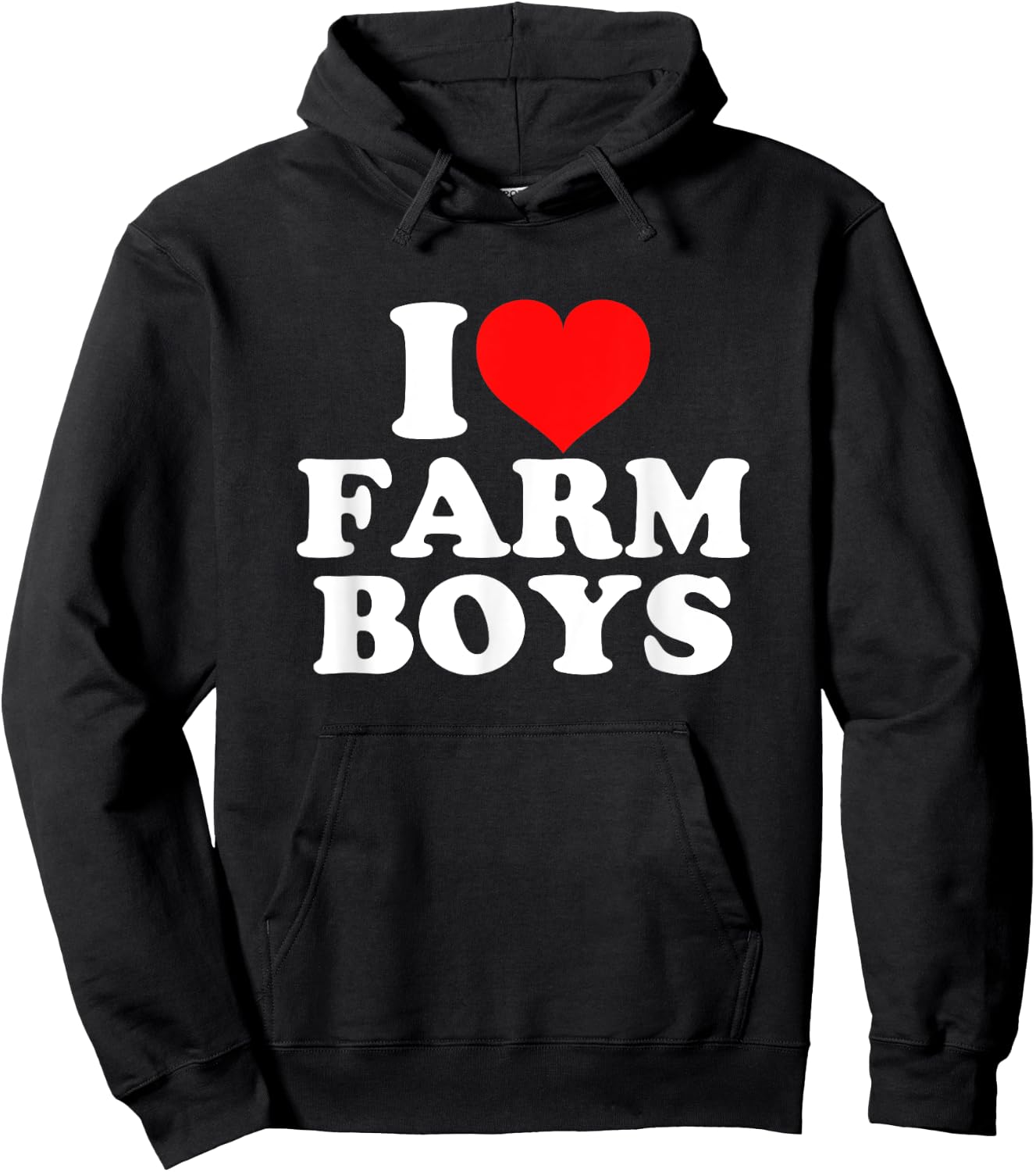 I Love Farm Boys Hoodie - Hoodie | Black