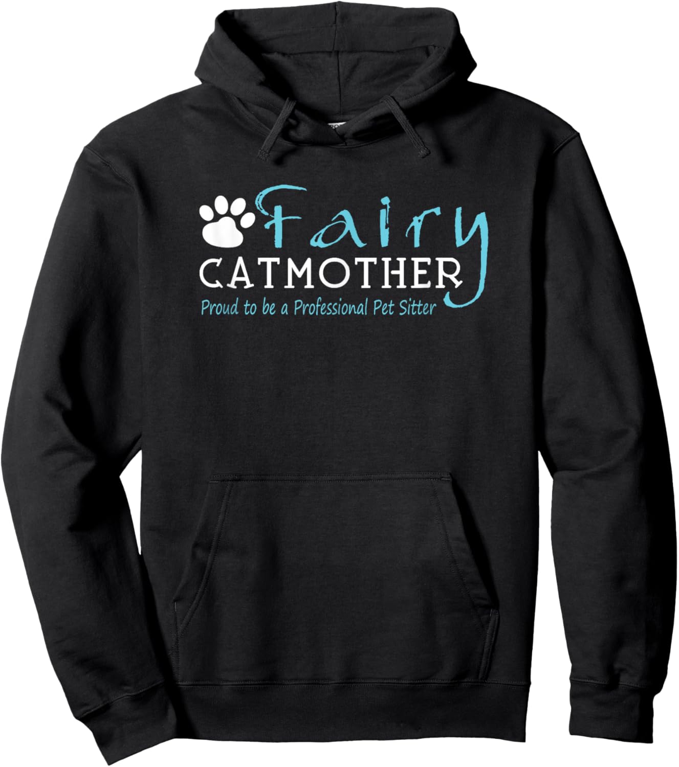 Fairy Cat Mother | Proud to be a Professional Pet Sitter Hoodie - Hoodie | Black
