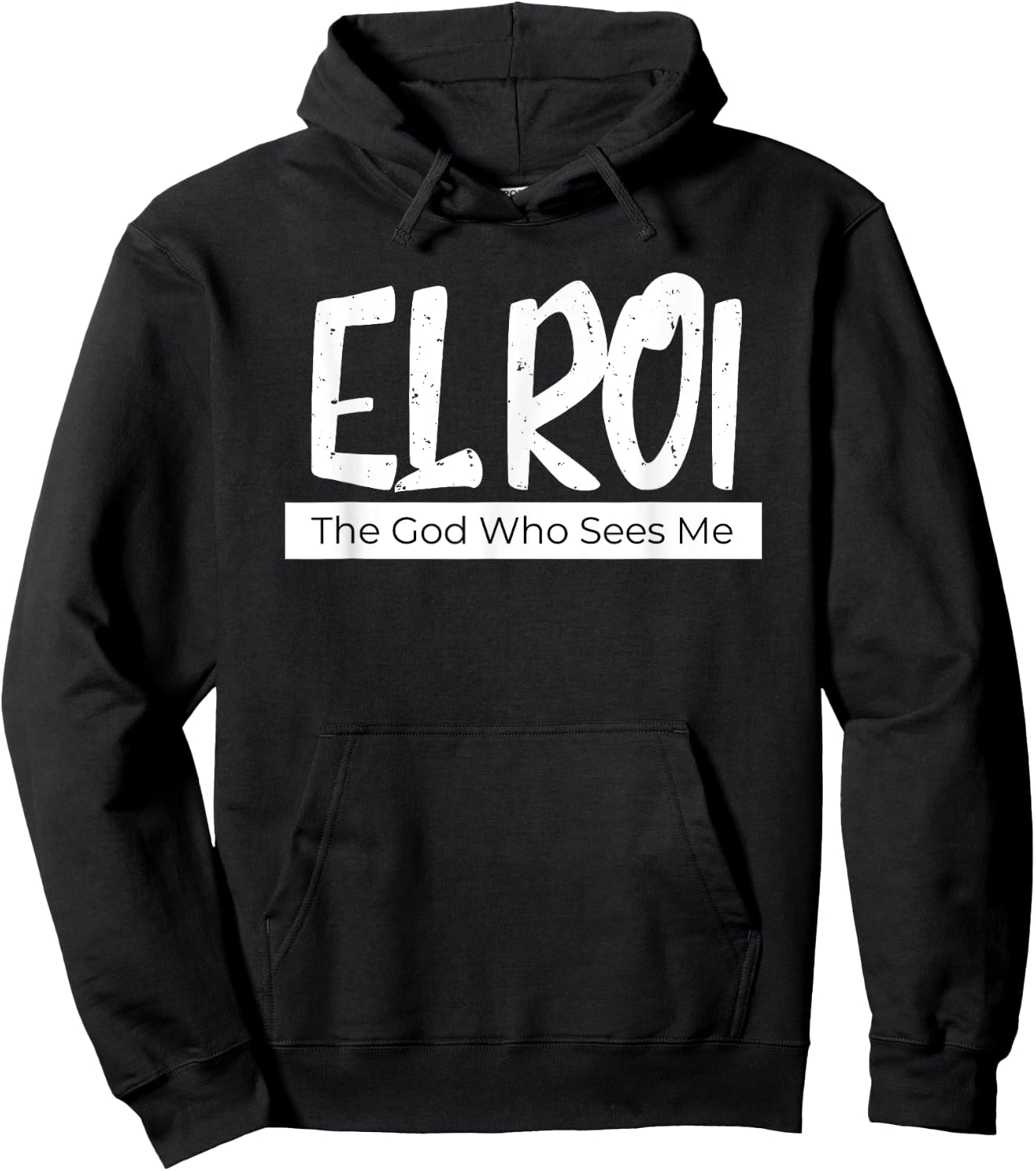 El Roi The God Who Sees Me Gift Believers Encouragement Hoodie - Hoodie | Black