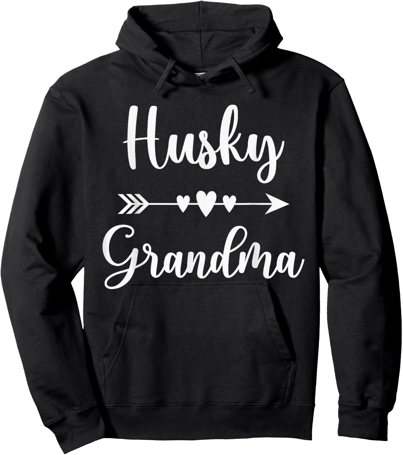 Husky Grandma Husky Dog Lovers Gift Funny Mother's Day Women Hoodie - Hoodie | Black