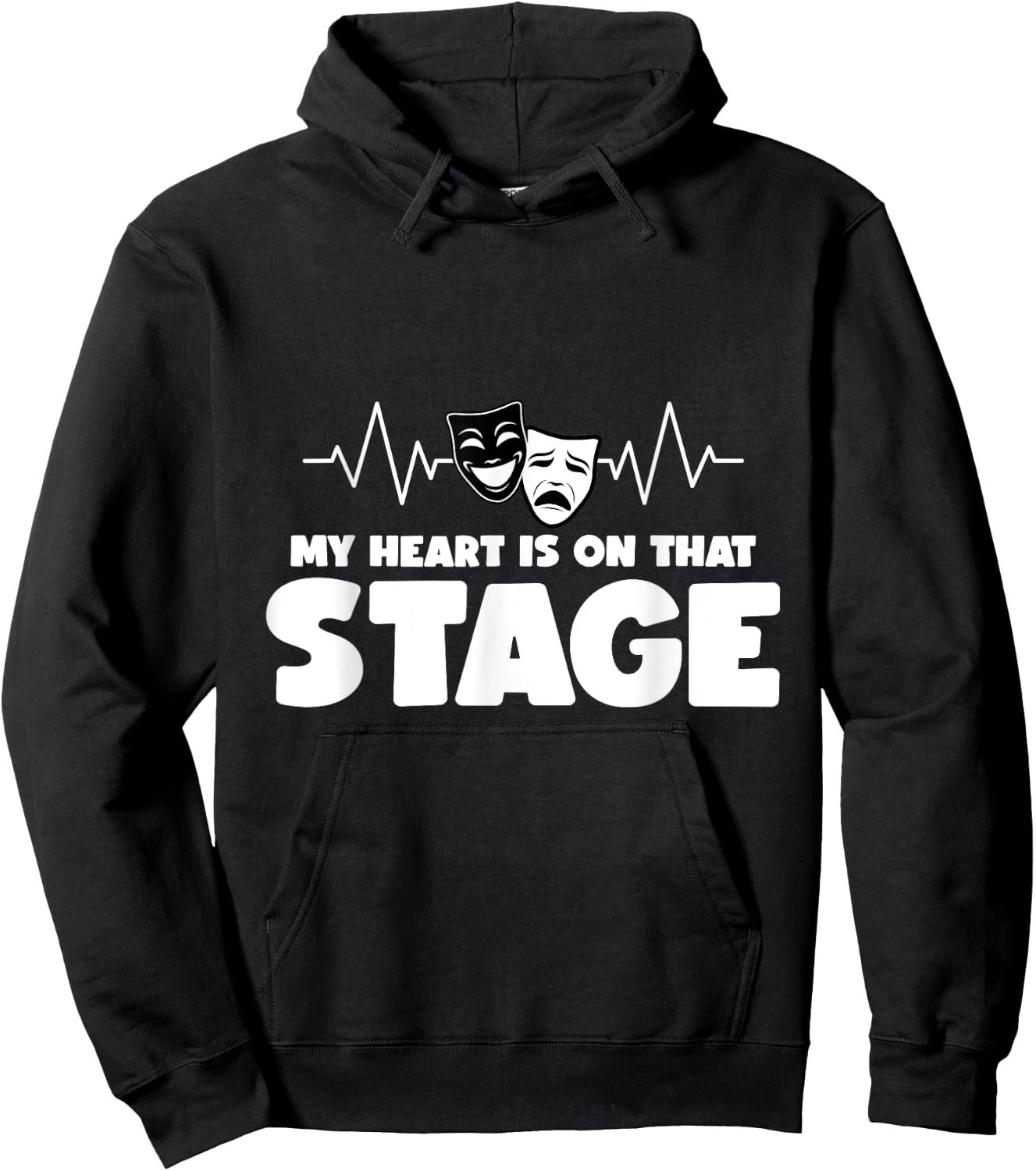 My Heart Is On That Stage Broadway Drama Musical Theater Hoodie - Hoodie | Black
