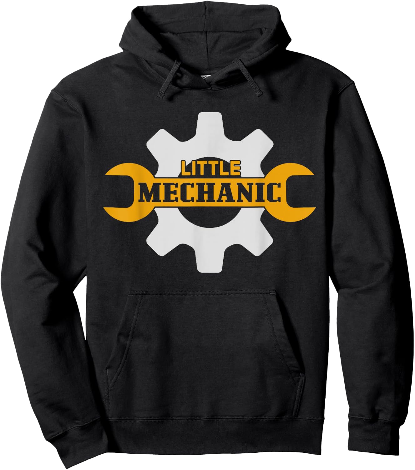 Little Mechanic Kid's Crafting Outfits Black Mechanic Boy Hoodie - Hoodie | Black
