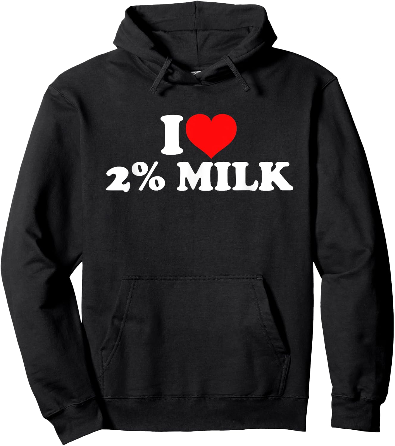 I Love 2% Milk Hoodie - Hoodie | Black