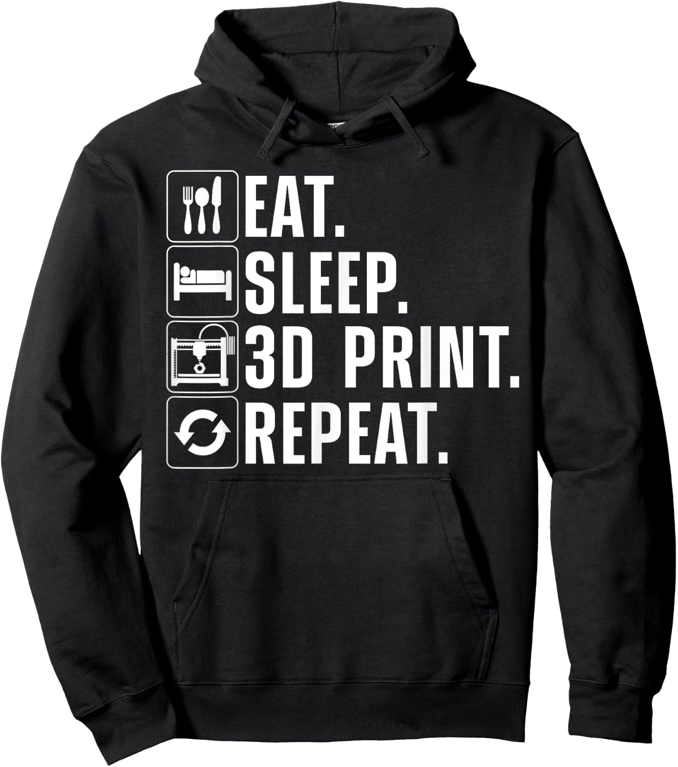 Cool 3D Printing Women 3D Printer Lovers Print Geeks Hoodie - Hoodie | Black