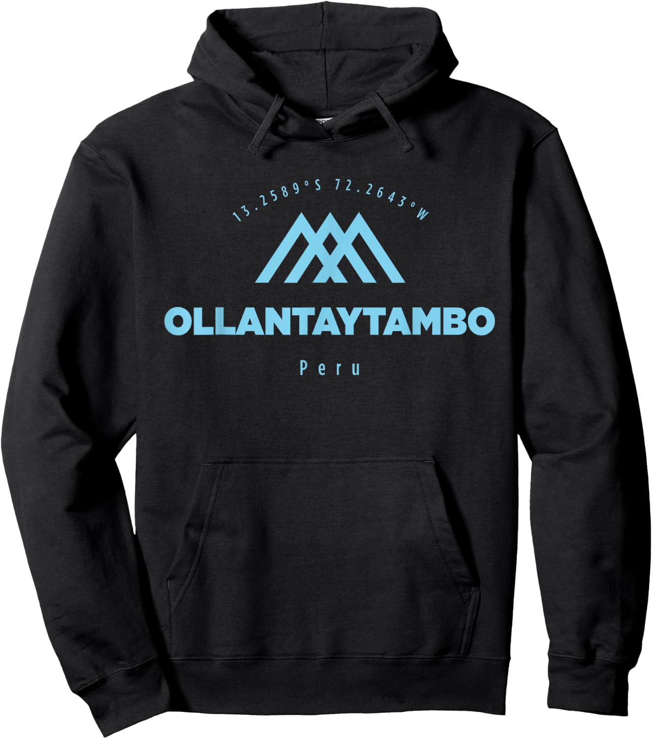 Ollantaytambo Mountain Vacation Skiing Peru Hoodie - Hoodie | Black
